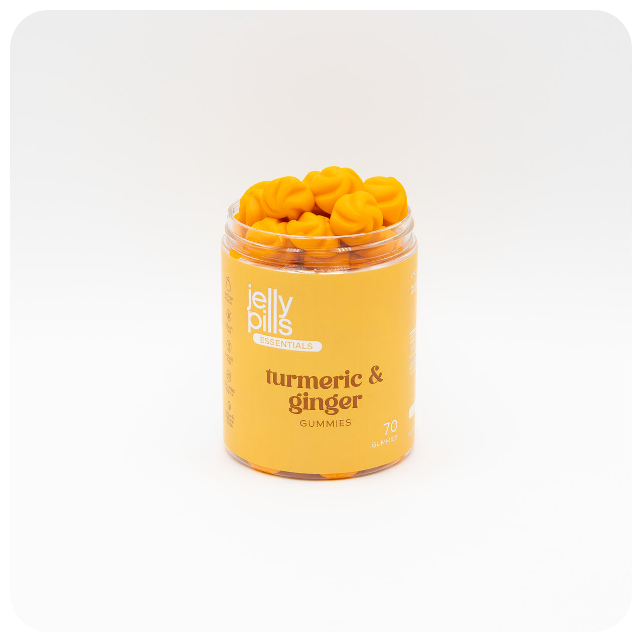 gominolas de cúrcuma y jengibre