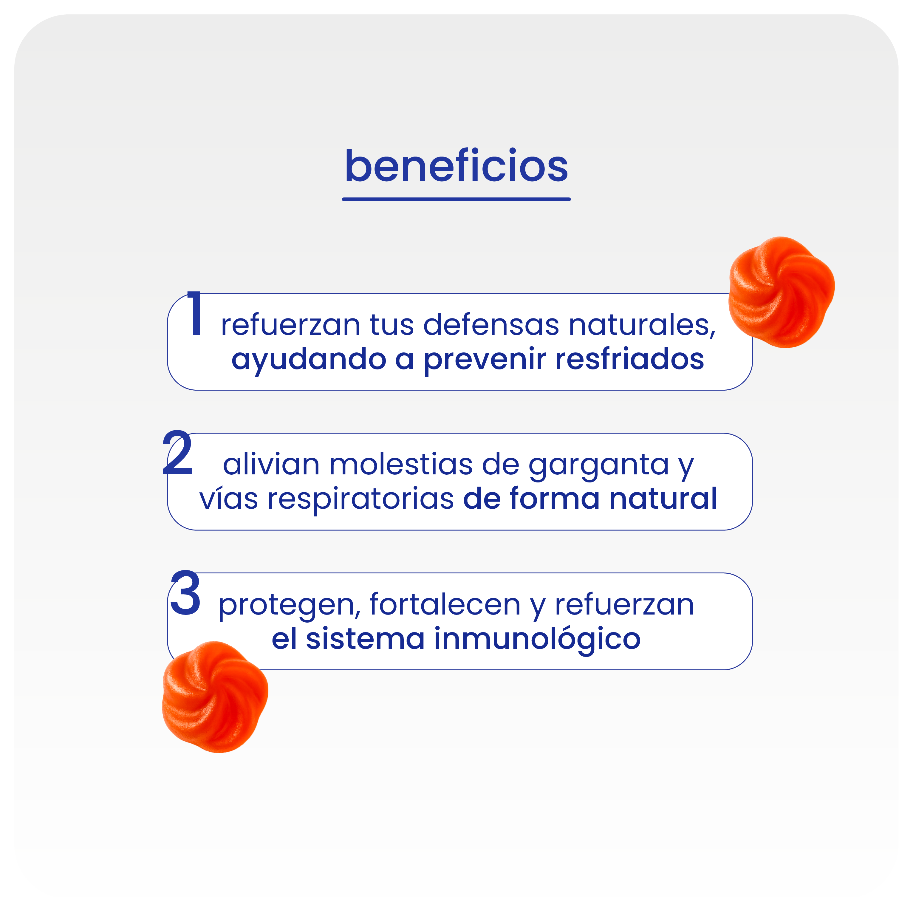 gominolas para las defensas