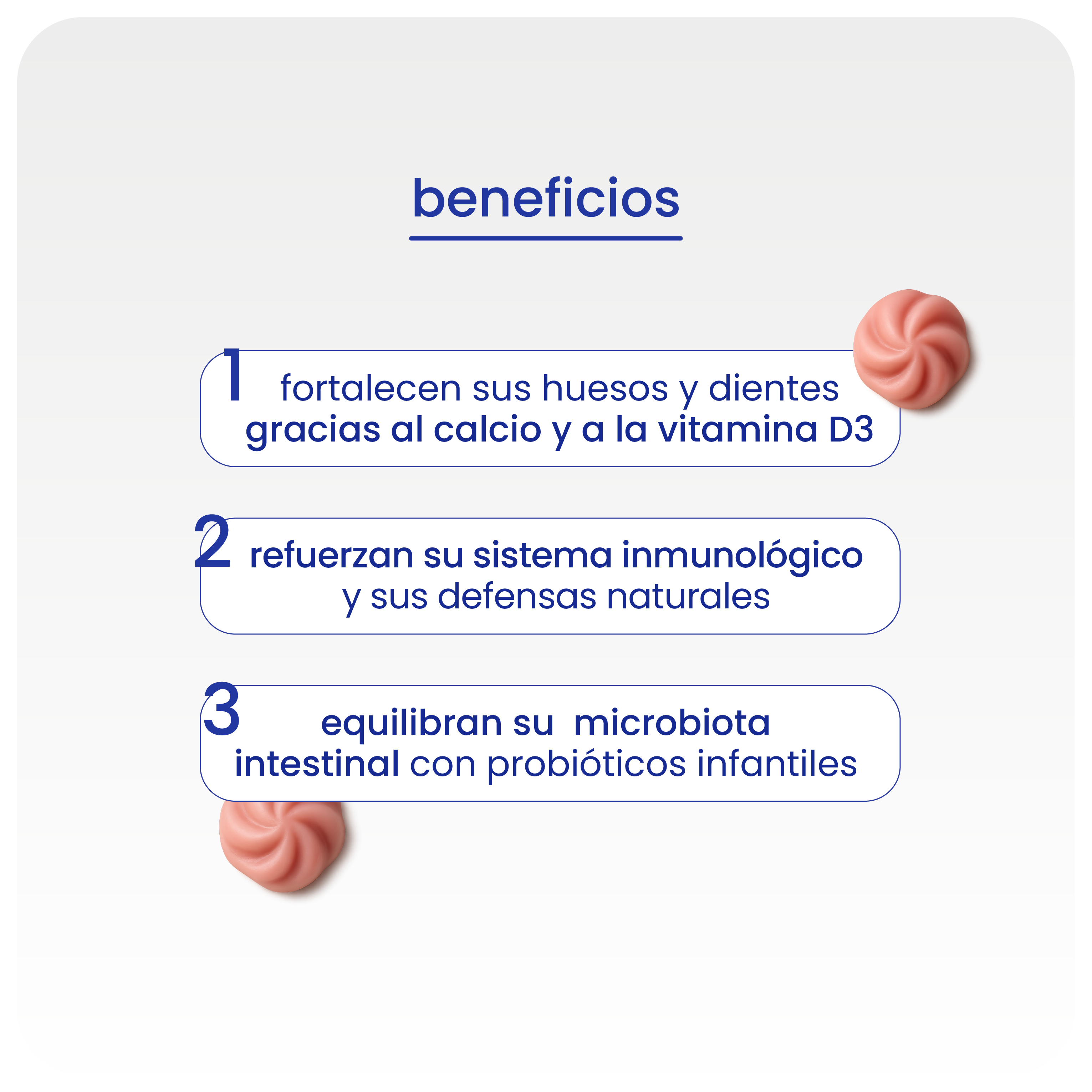 gominolas para huesos y dientes fuertes