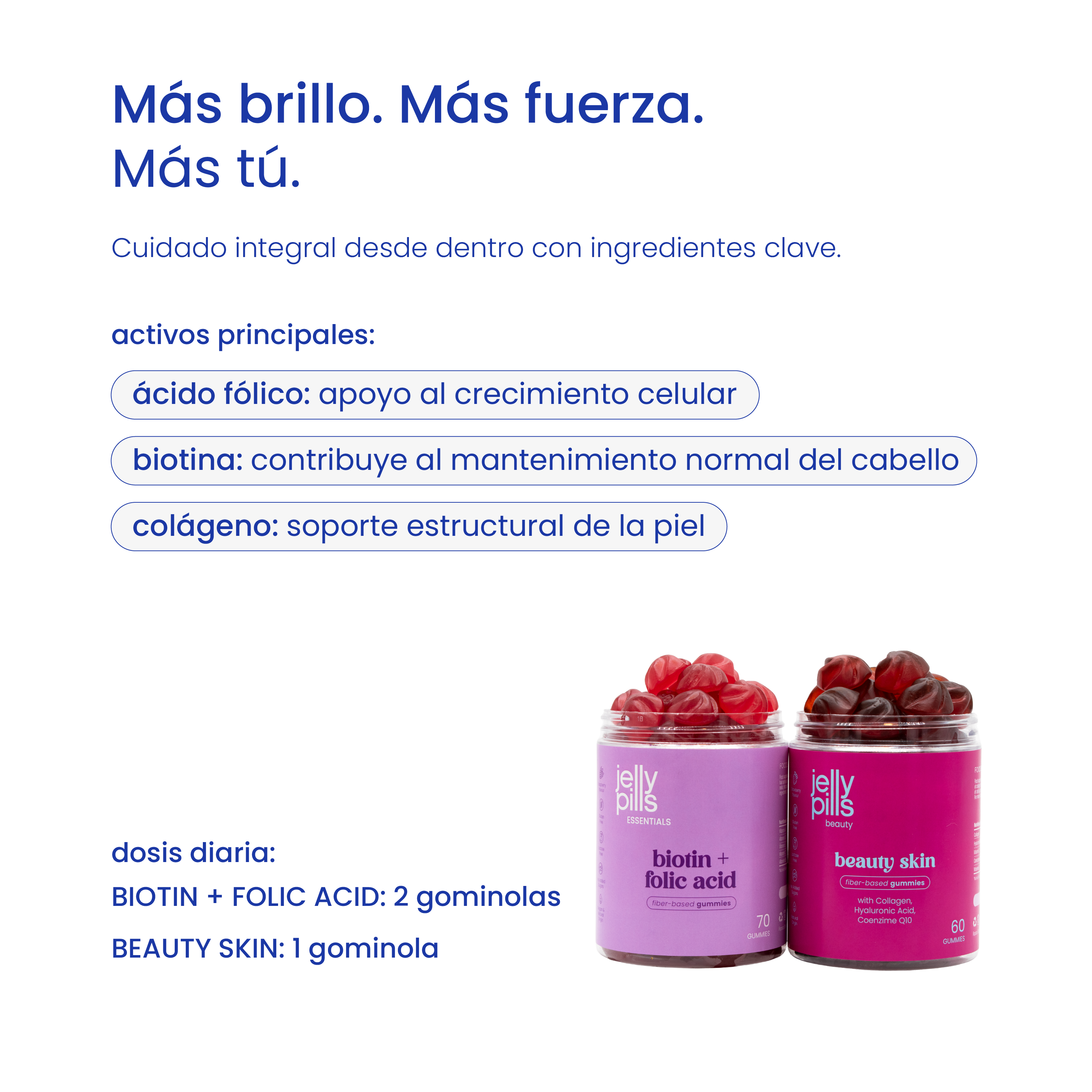 pack para cabello, piel y uñas