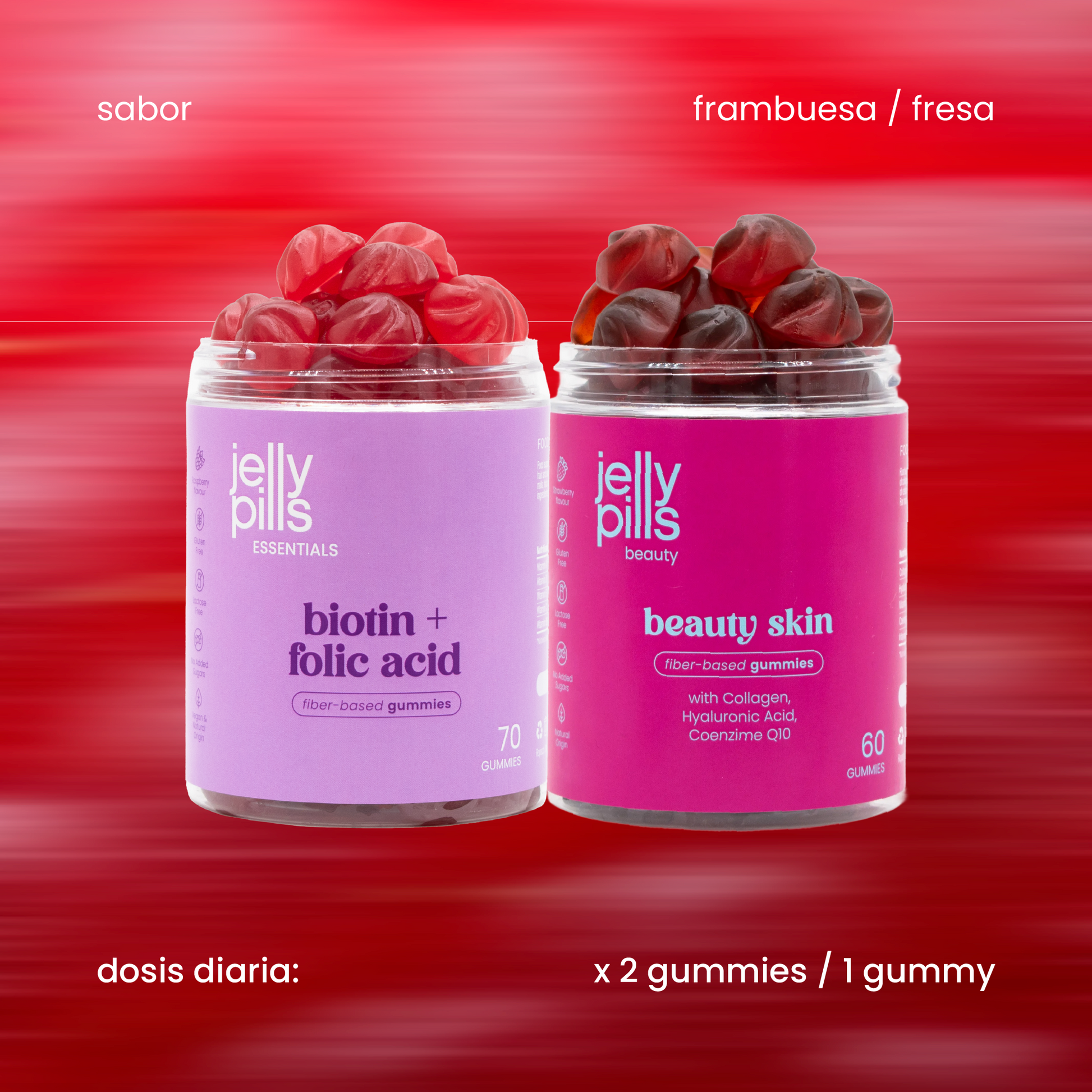 sabores pack para cabello, piel y uñas