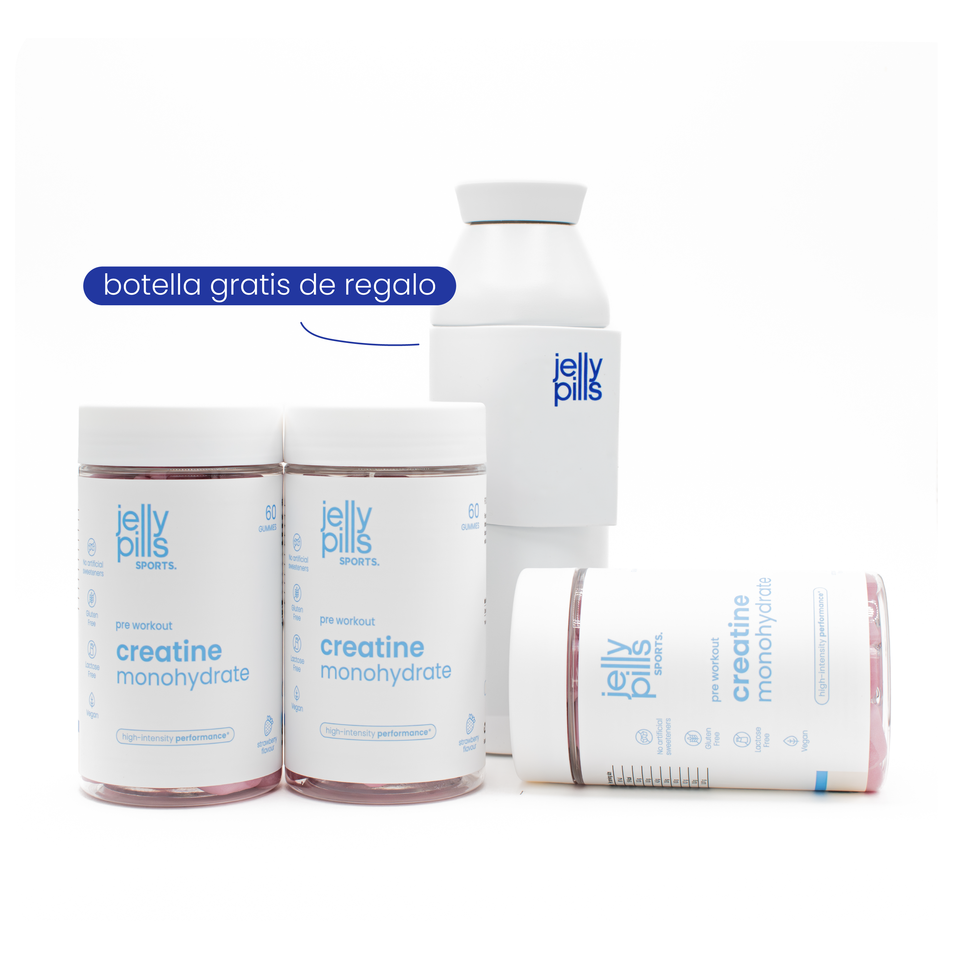 pack limitado lanzamiento - triple creatina + botella