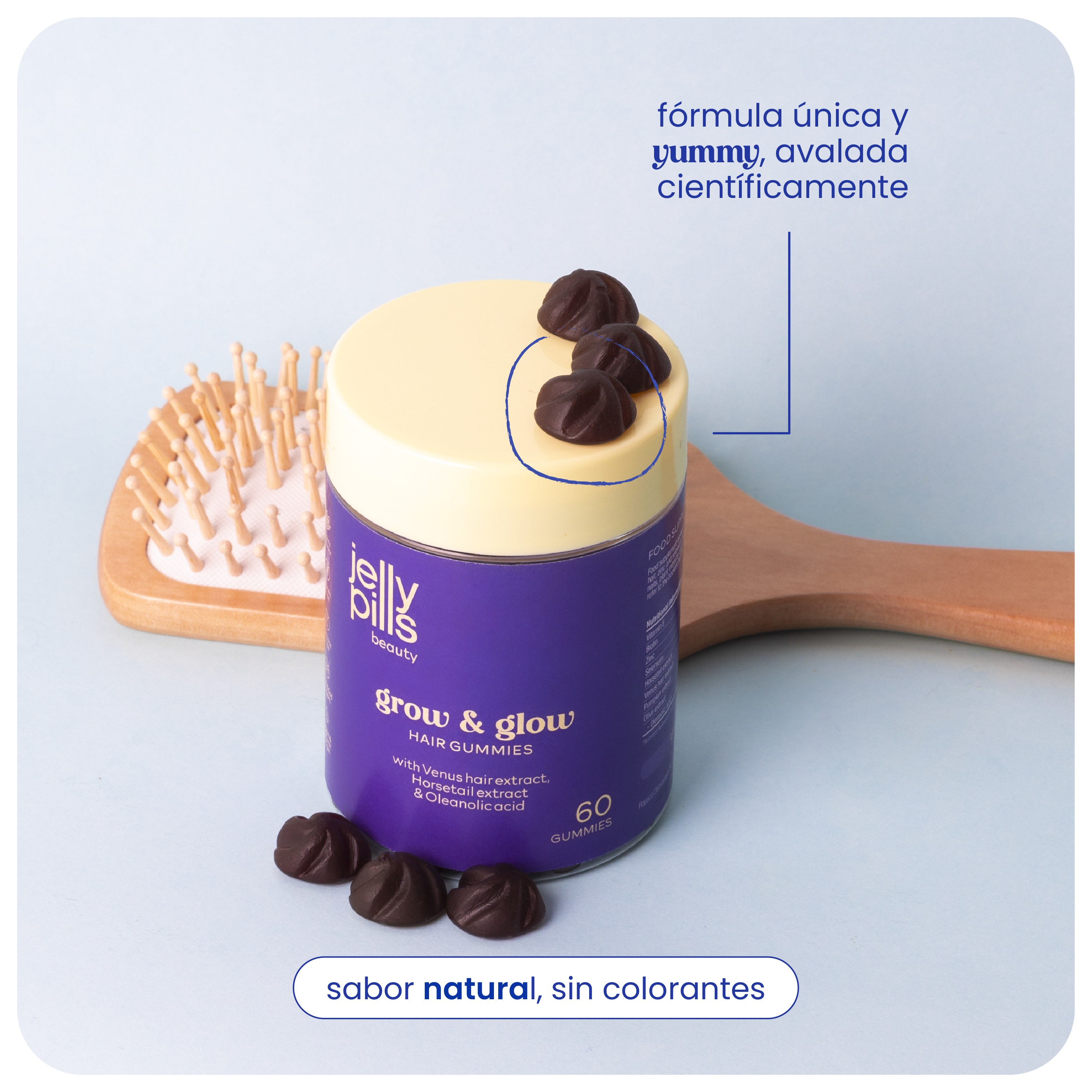 gominolas anticaída para la densidad capilar
