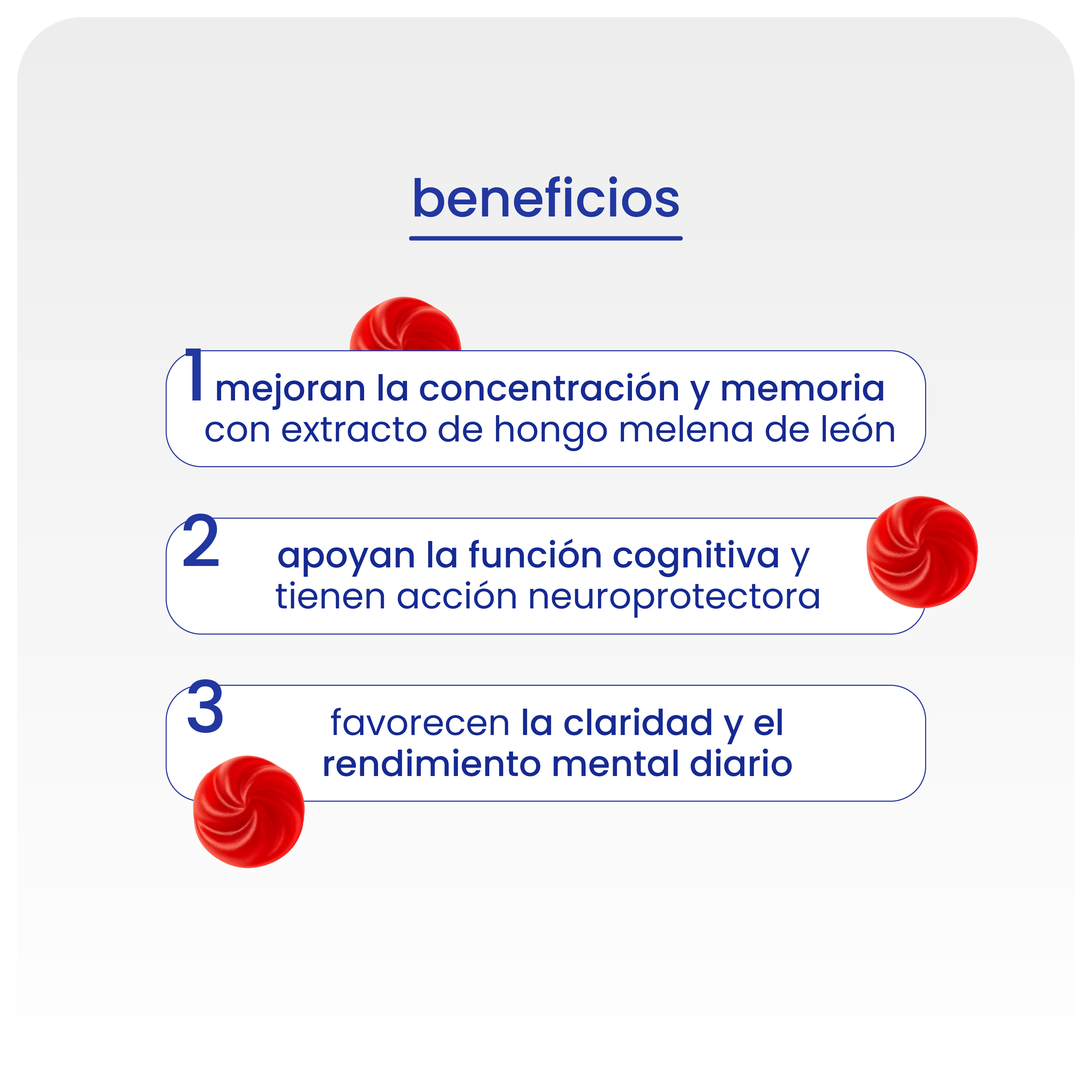 gominolas para la concentración y memoria