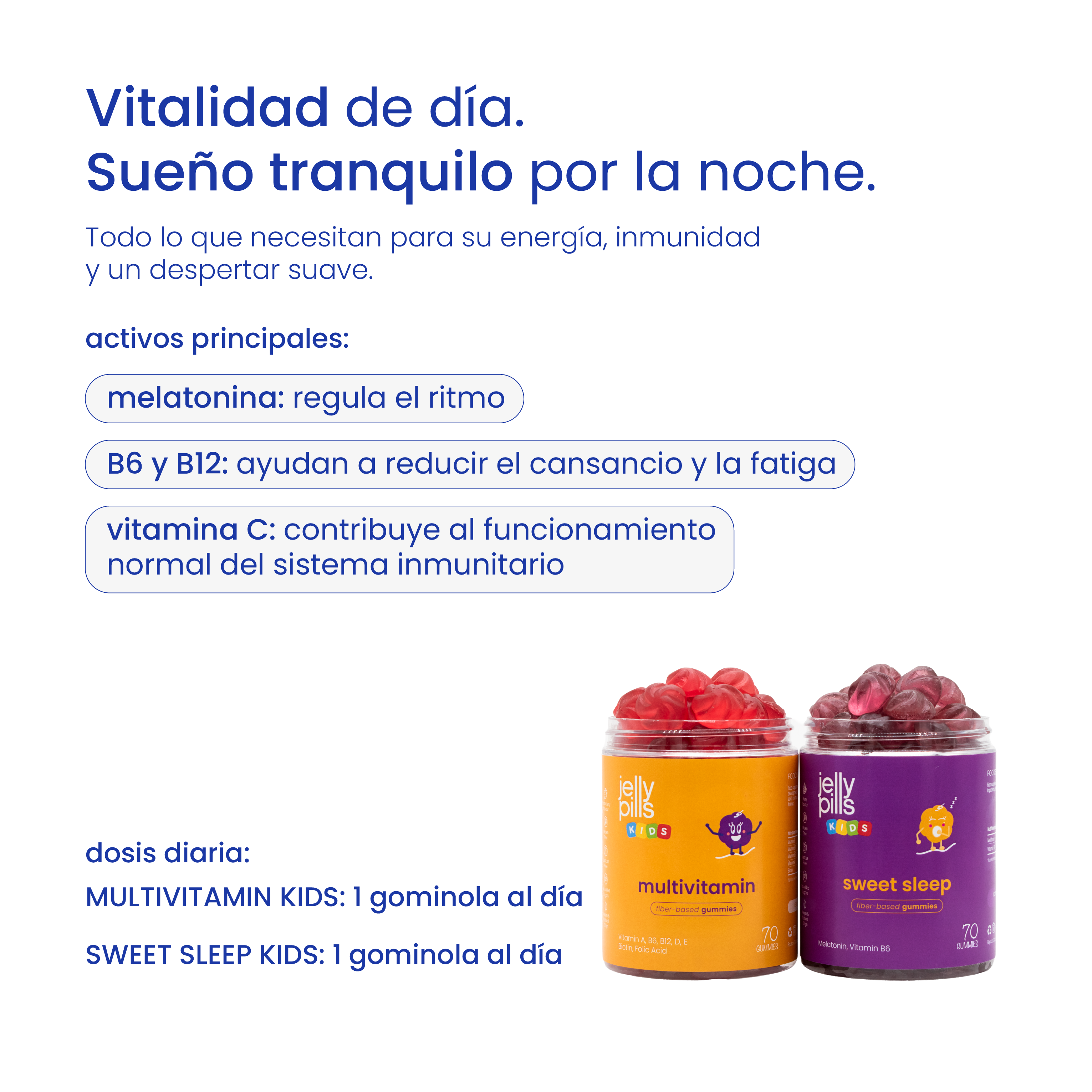 pack para la energía diurna y descanso infantil