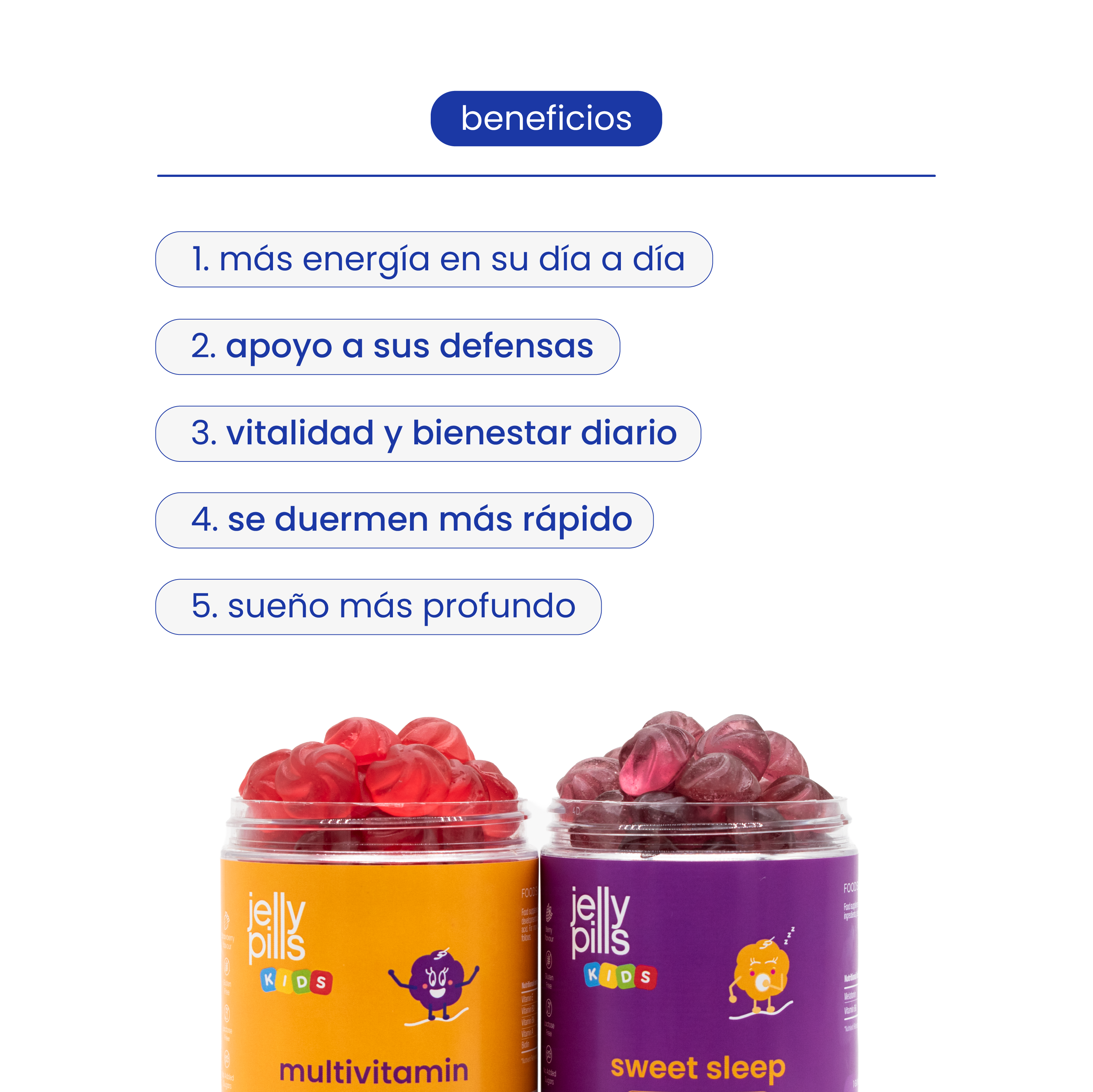 pack para la energía diurna y descanso infantil