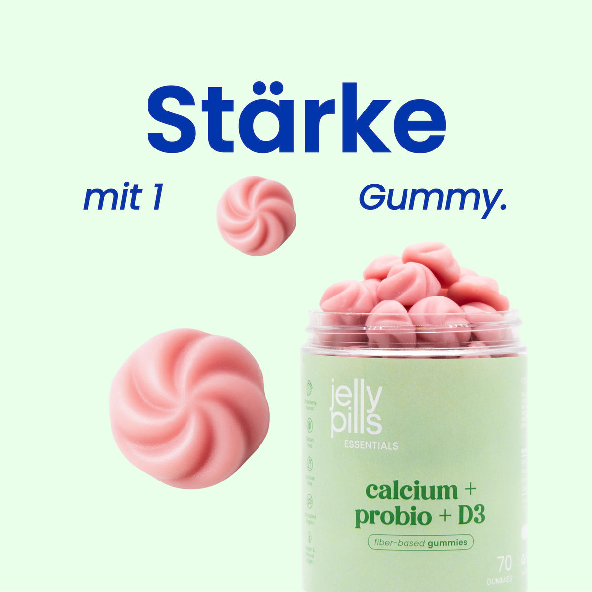 Calcium-Gummies mit Probiotika [de]