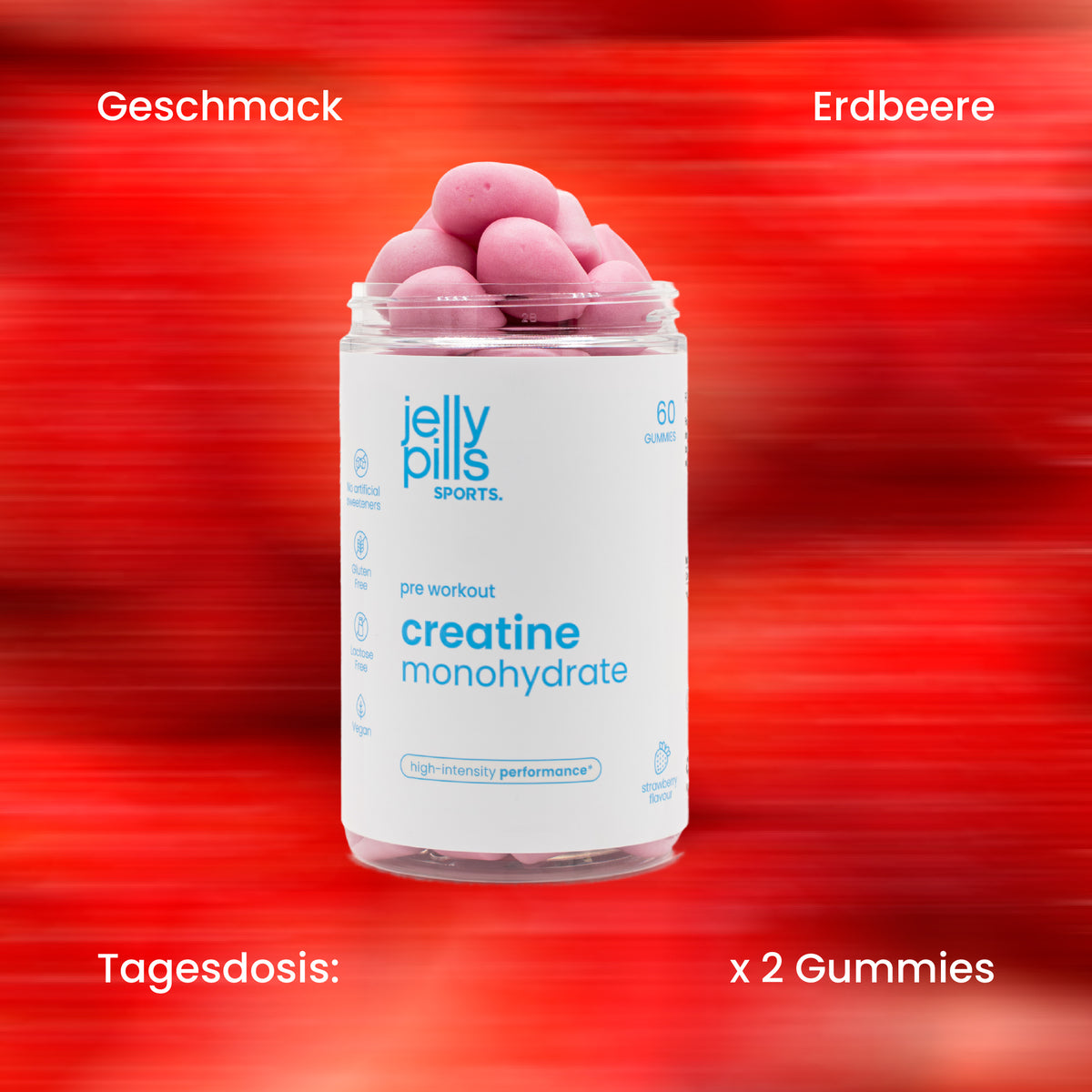 Geschmack und Tagesdosis der Kreatin-Gummies [de]