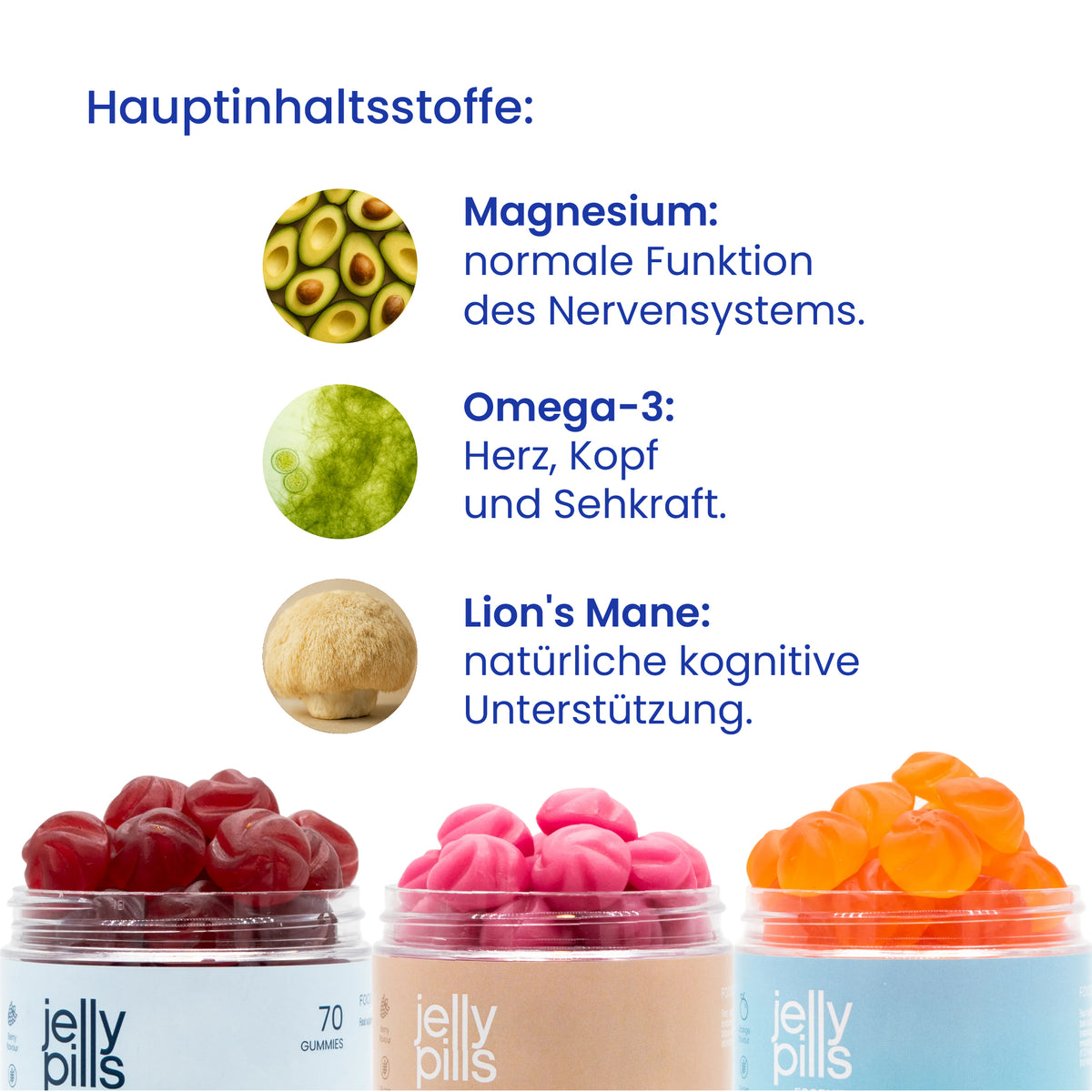 Wichtigste Wirkstoffe des Packs für Leistung und Konzentration [de]