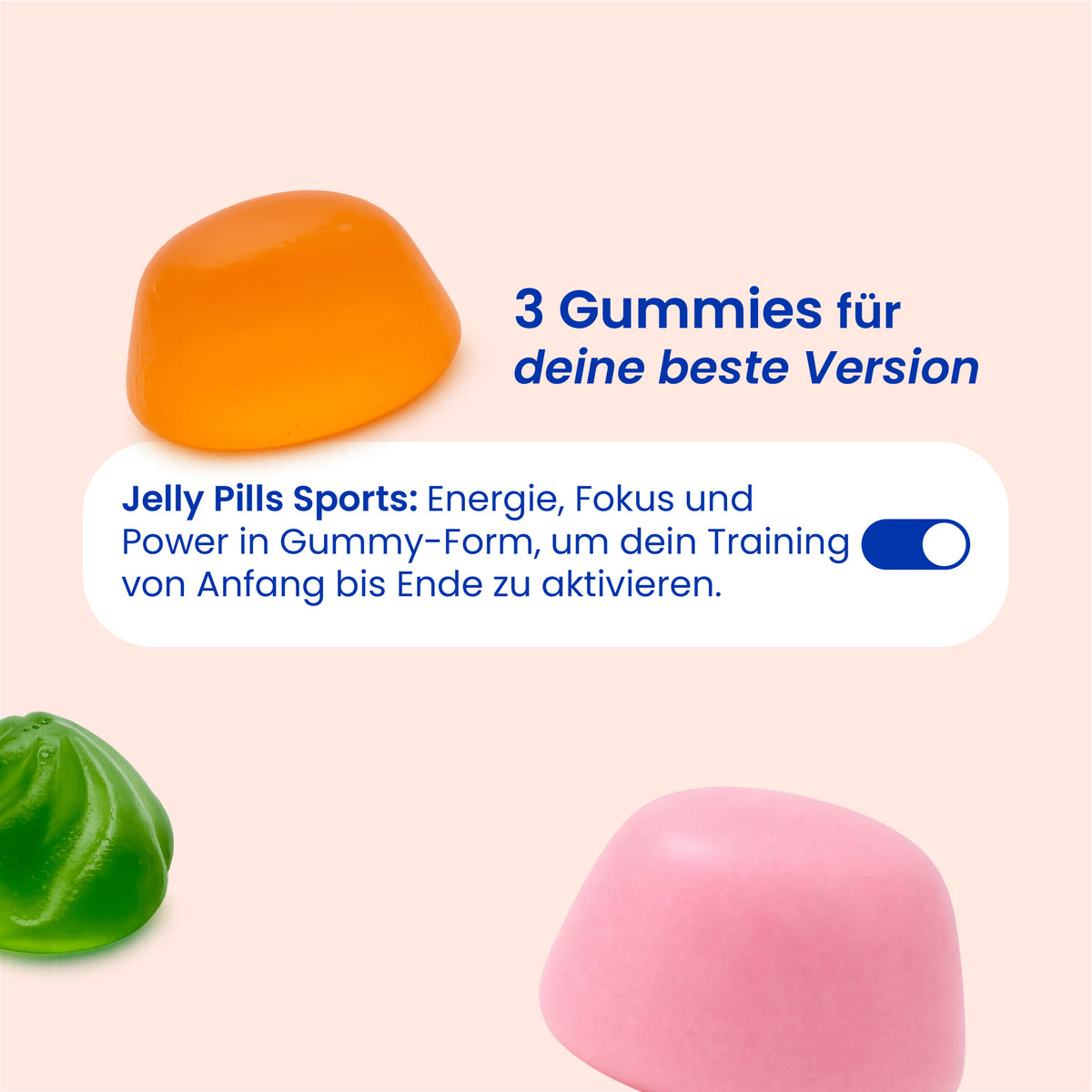 Gummies des kompletten Sport-Packs in Nahaufnahme [de]