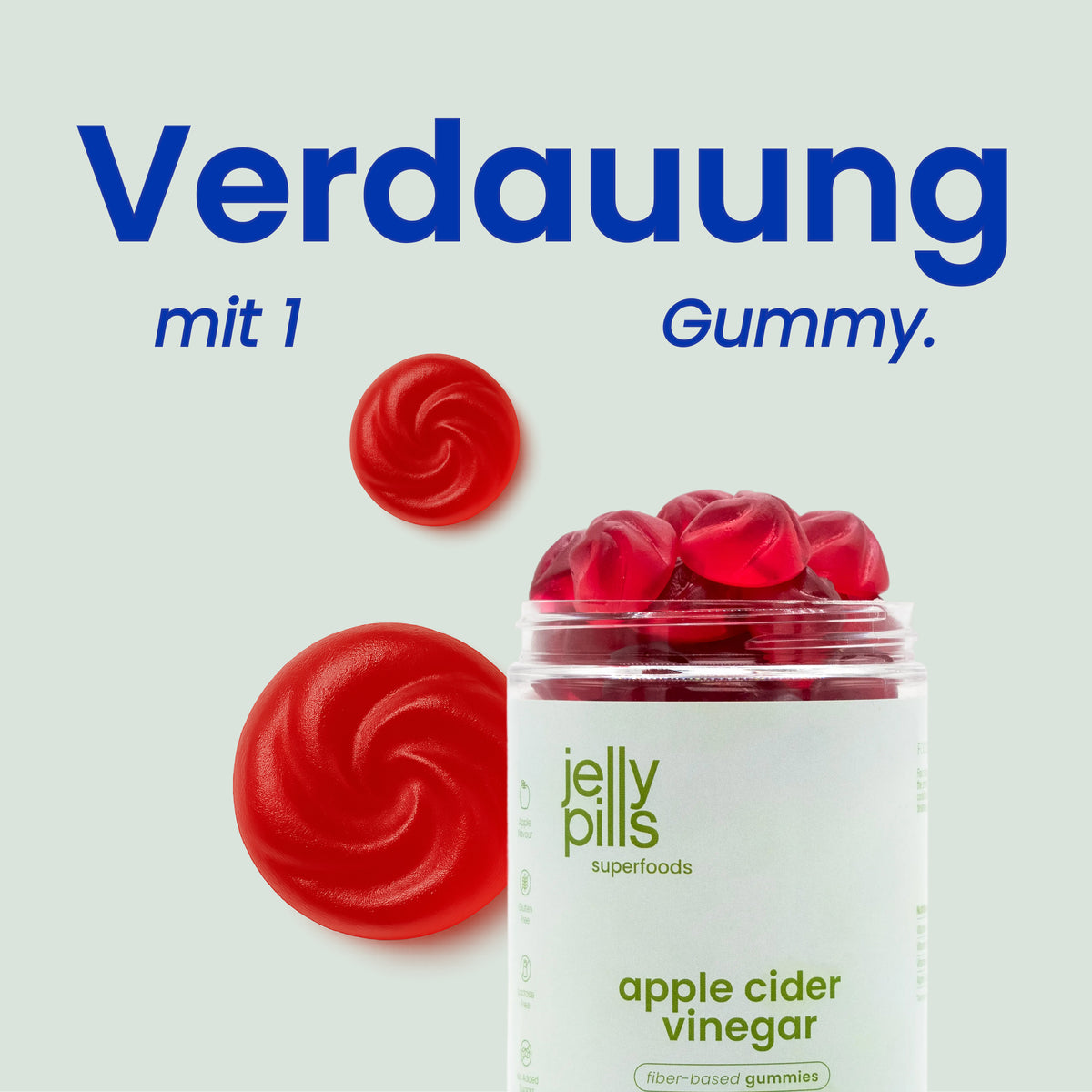 Apfelessig-Gummies [de]