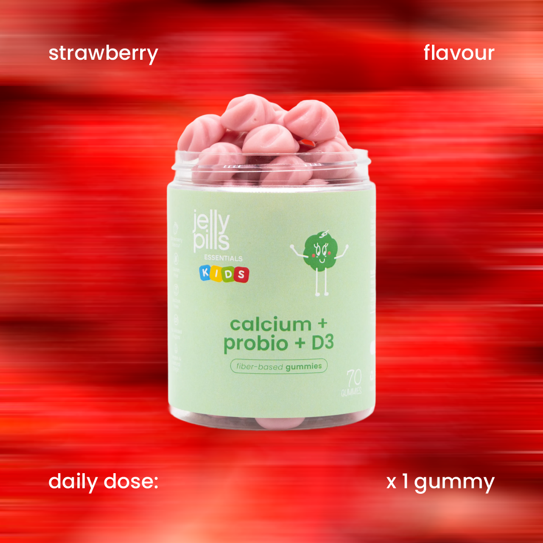 Flavour and daily dose of calcium gummies for kids [en]