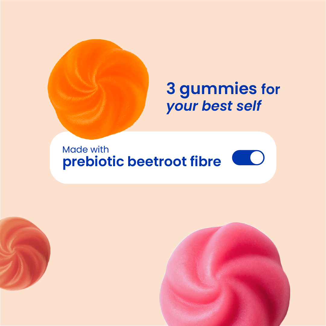 Energy, focus and performance pack gummies close-up [en]