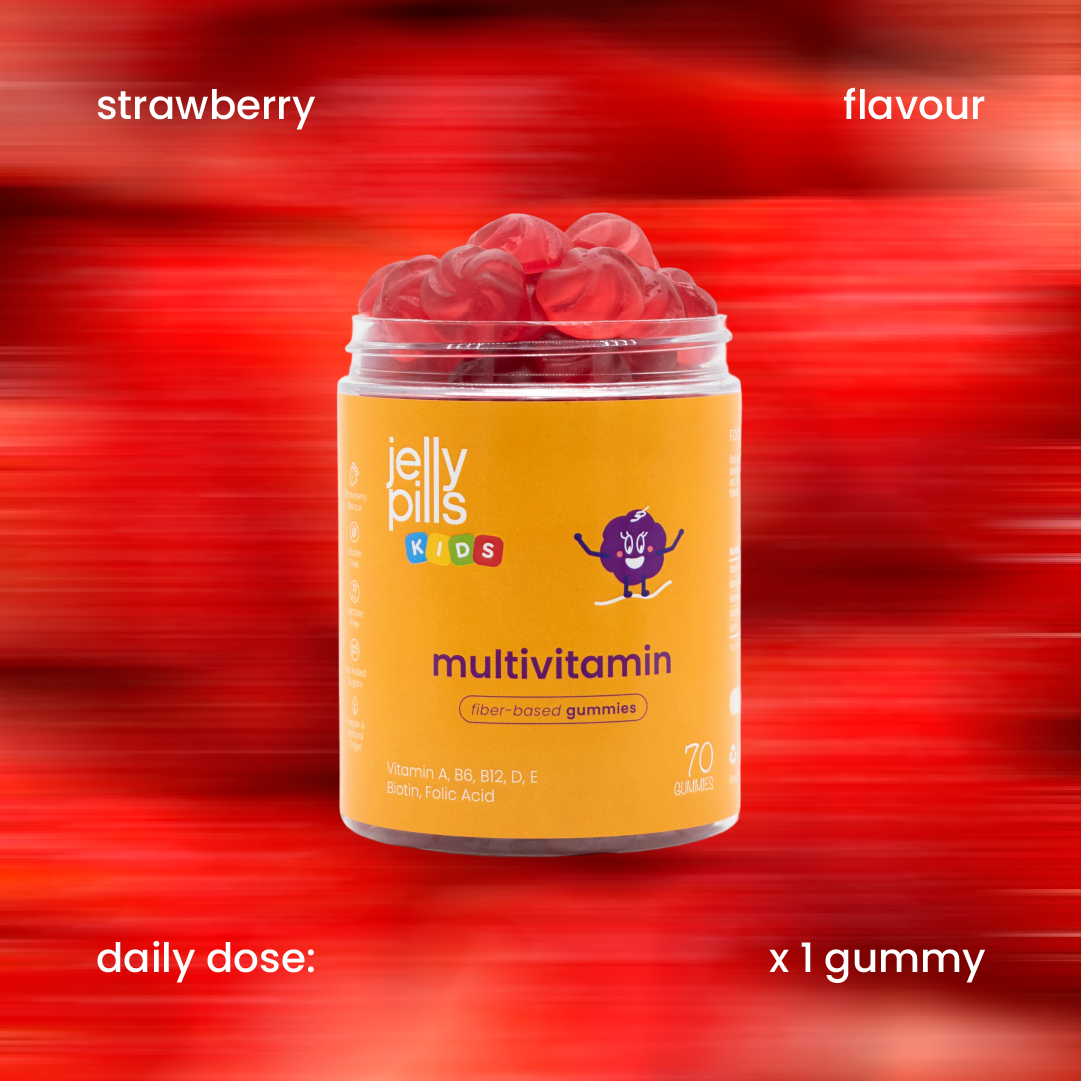 Flavour and daily dose of multivitamin gummies for kids [en]