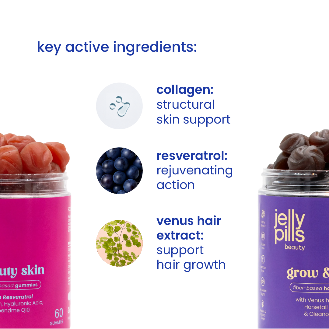 Key active ingredients of the hair and skin care pack [en]