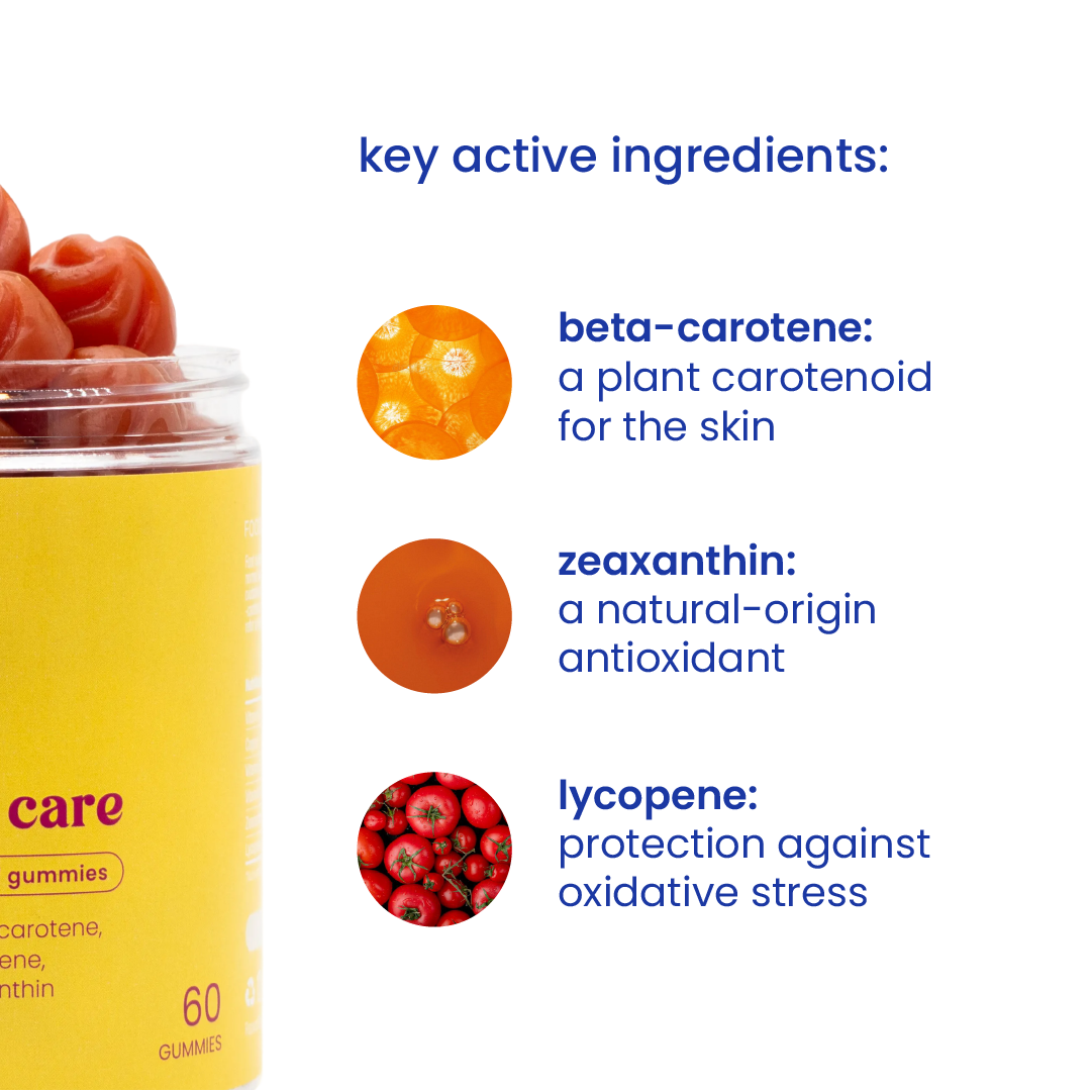 Key active ingredients of tanning gummies [en]