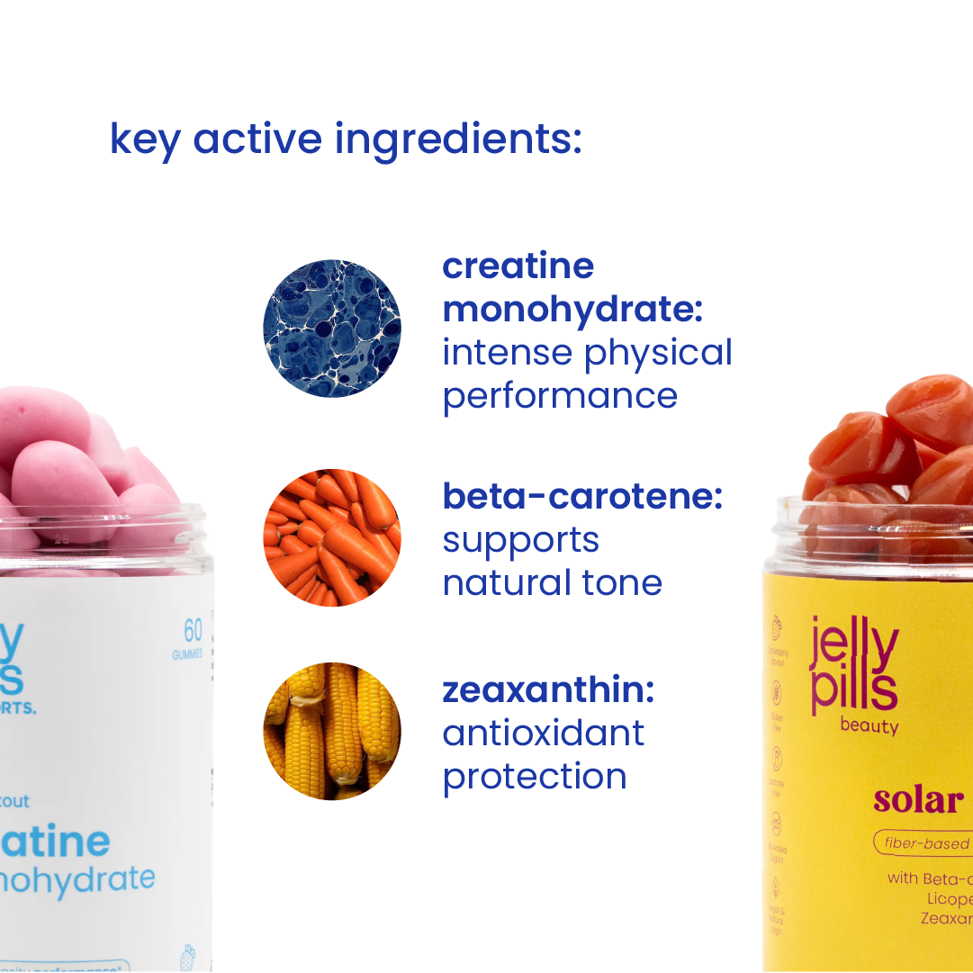 Key active ingredients of the tanning and outdoor sports pack [en]