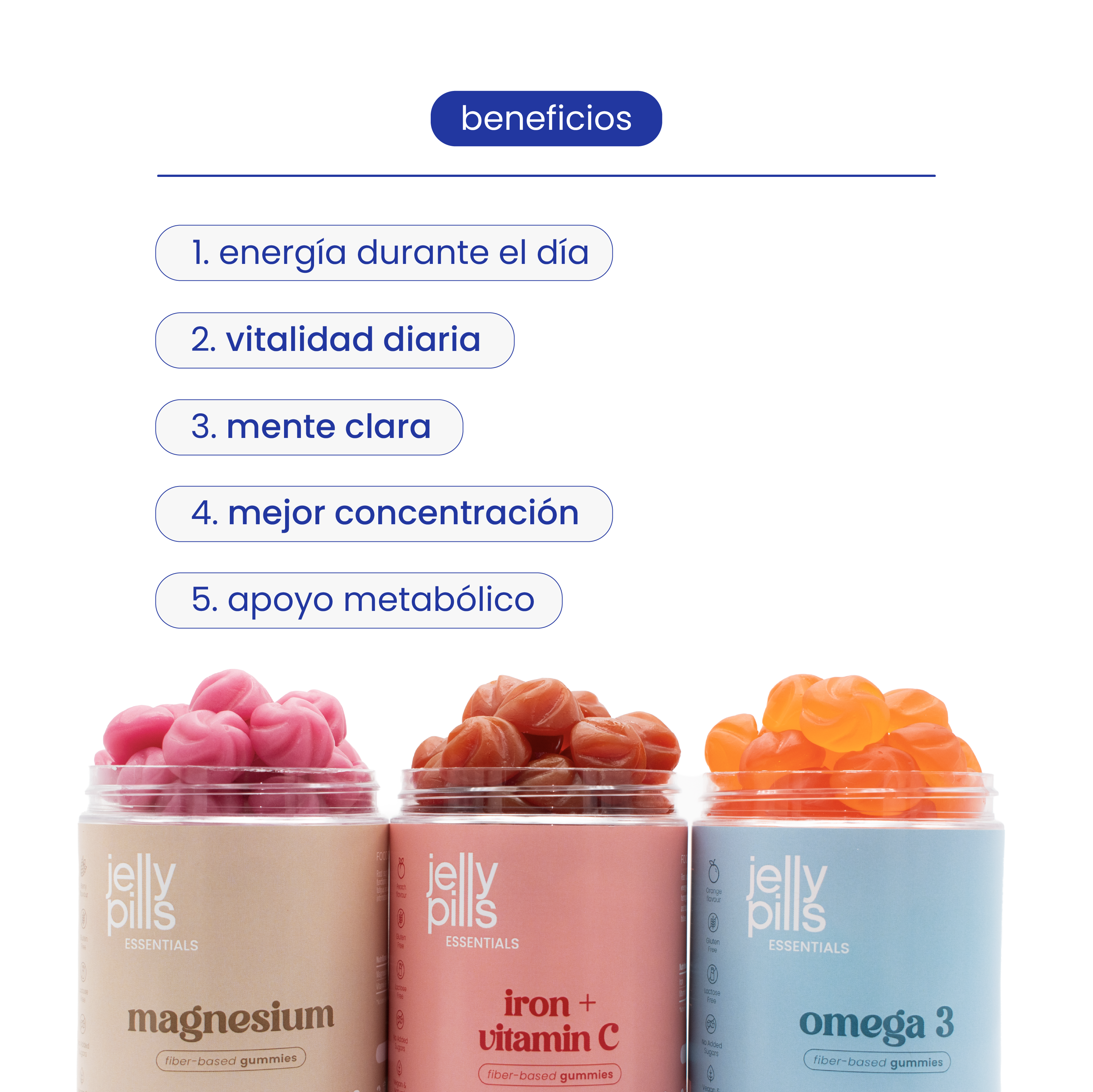 pack de energía, concentración y rendimiento diario