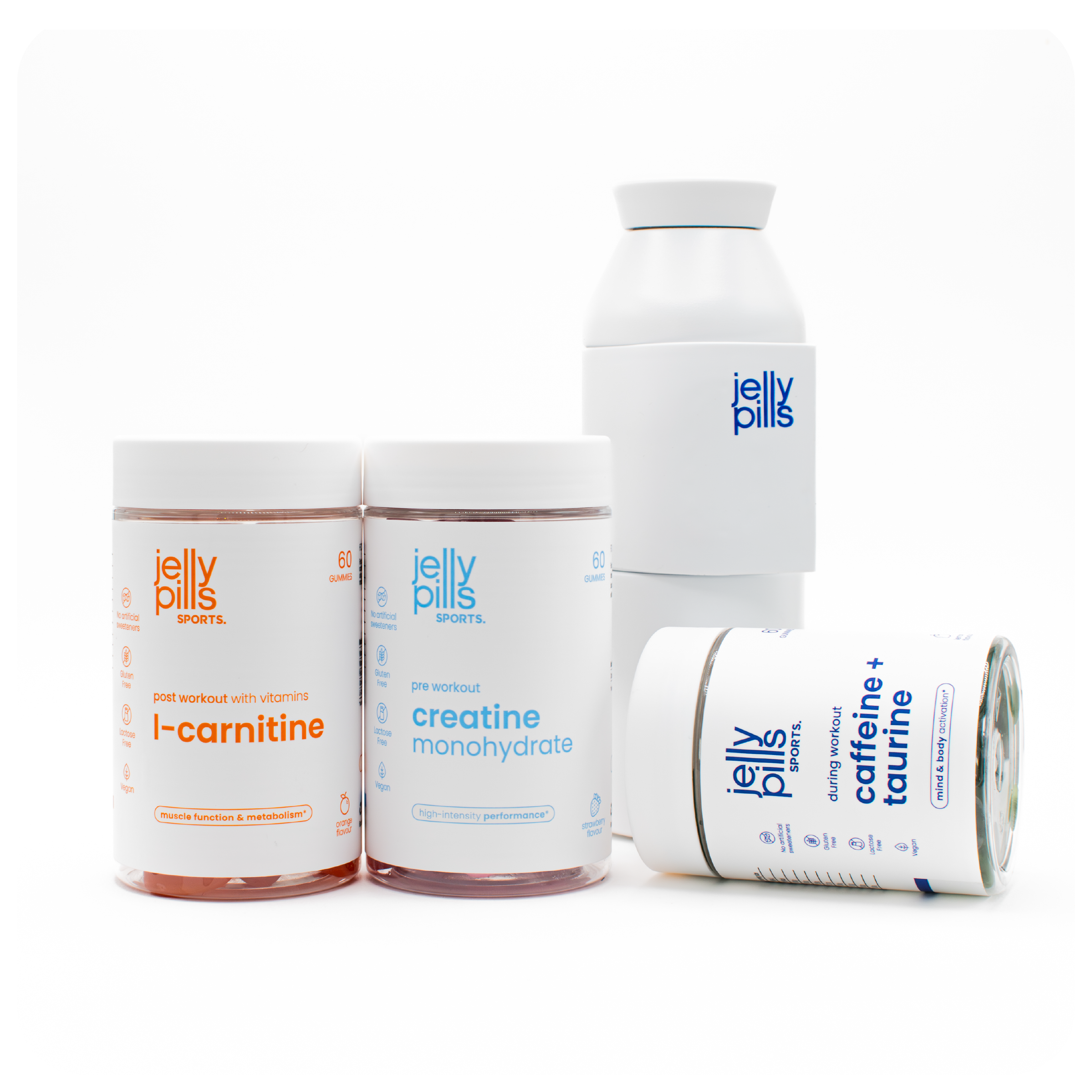 pack exclusivo lanzamiento - suplementación completa + botella