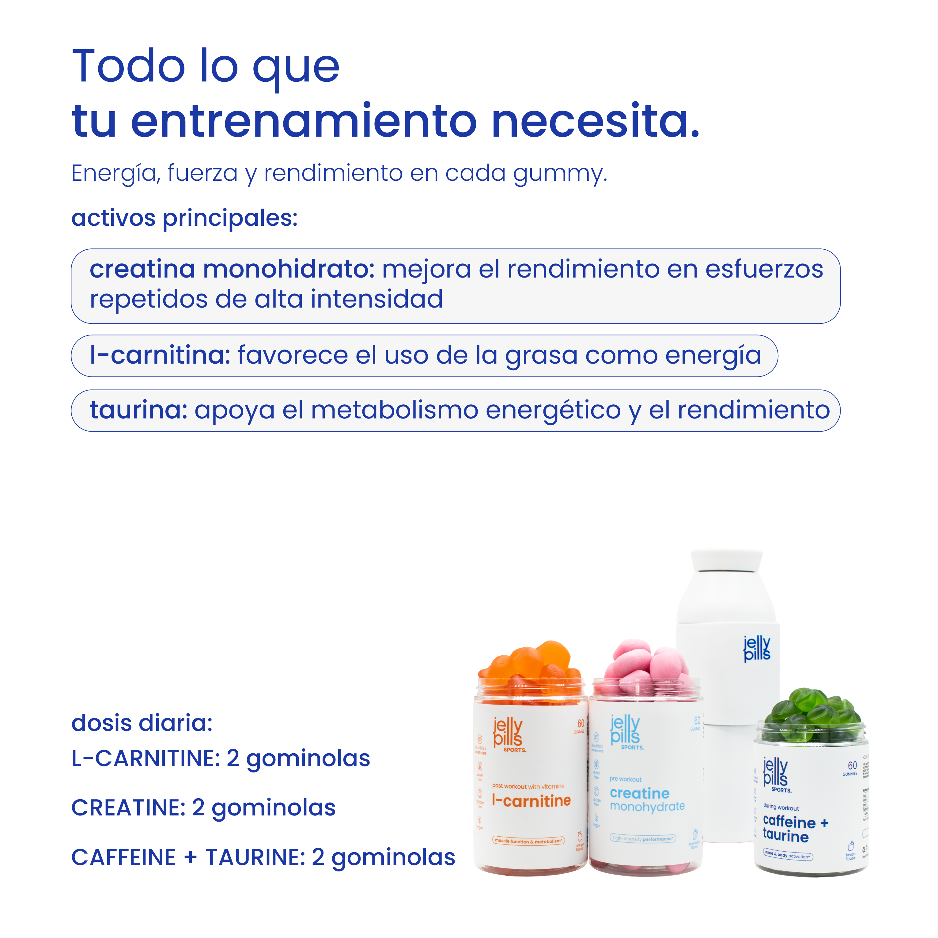 pack exclusivo lanzamiento - suplementación completa + botella