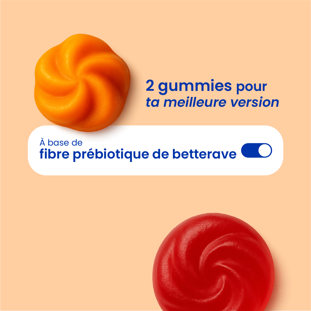Gummies du pack détox et digestion en gros plan [fr]