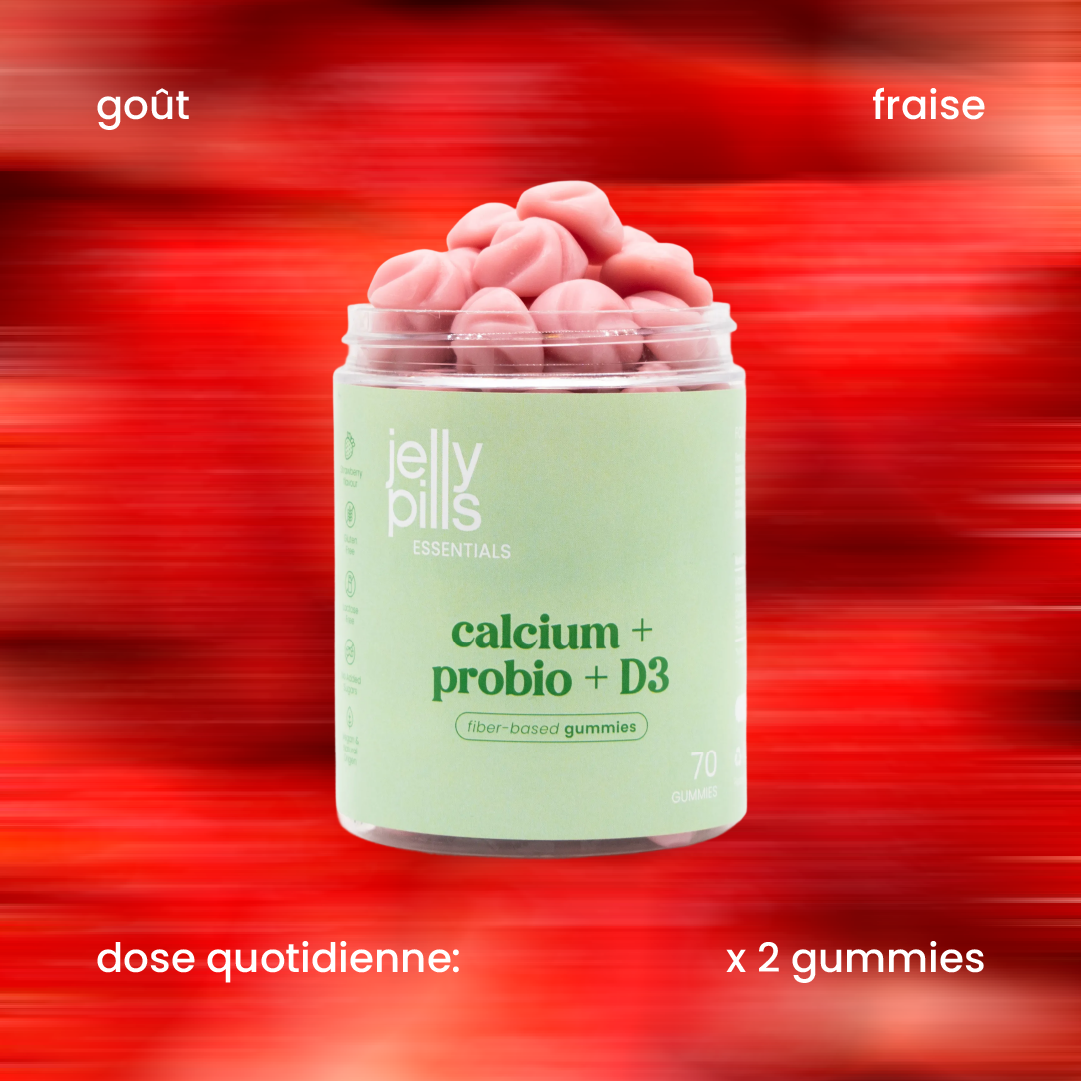 Saveur et dose quotidienne des gummies au calcium [fr]