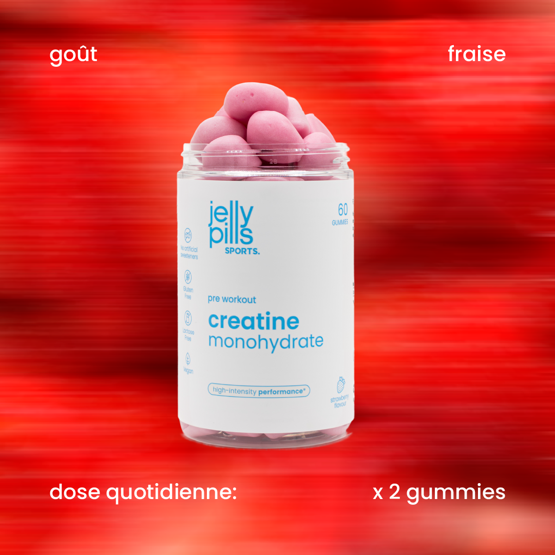 Saveur et dose quotidienne des gummies à la créatine [fr]