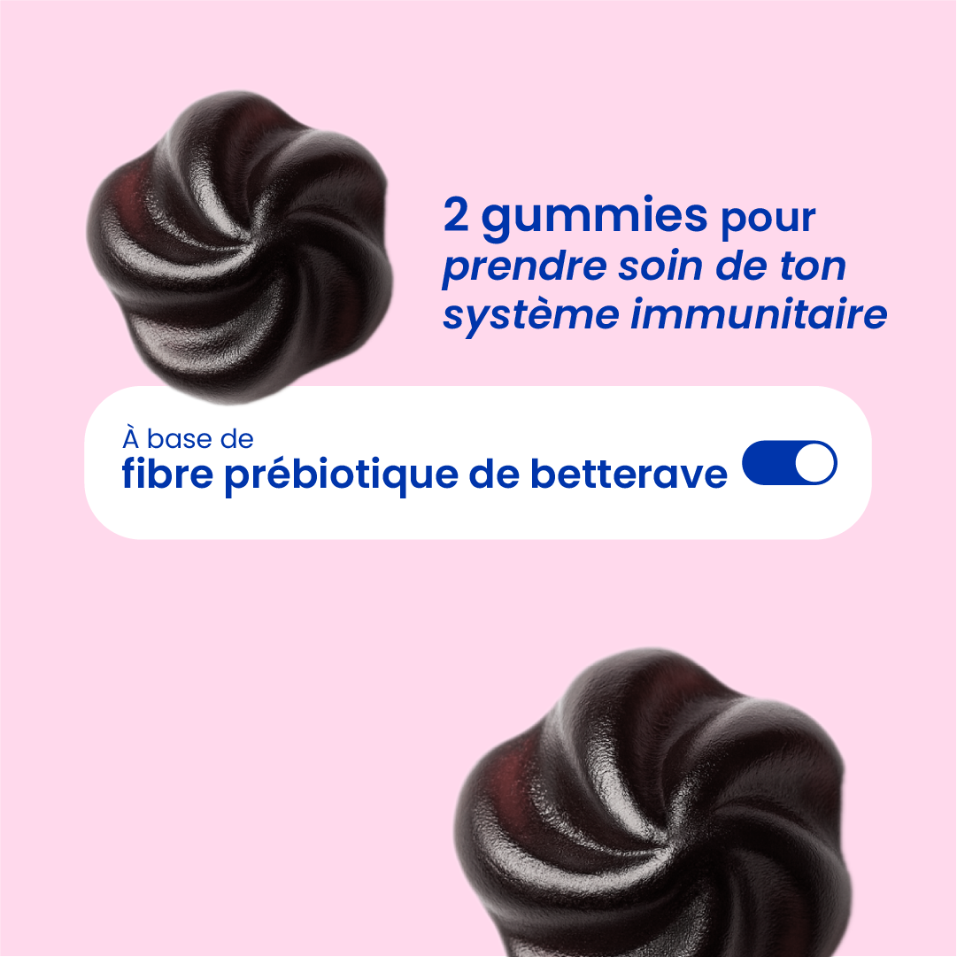 Gummies à l'échinacée en gros plan [fr]