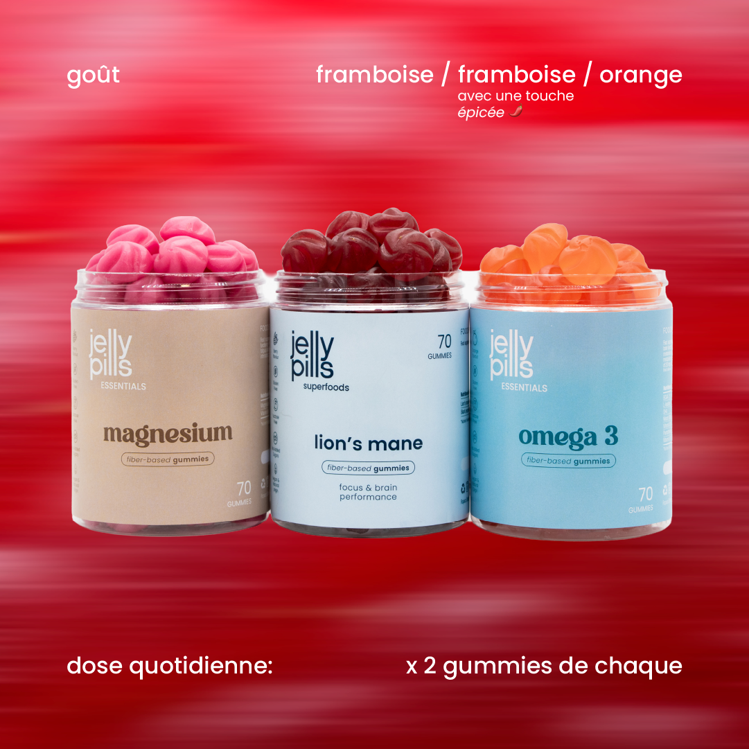 Saveur et dose quotidienne du pack performance et concentration [fr]
