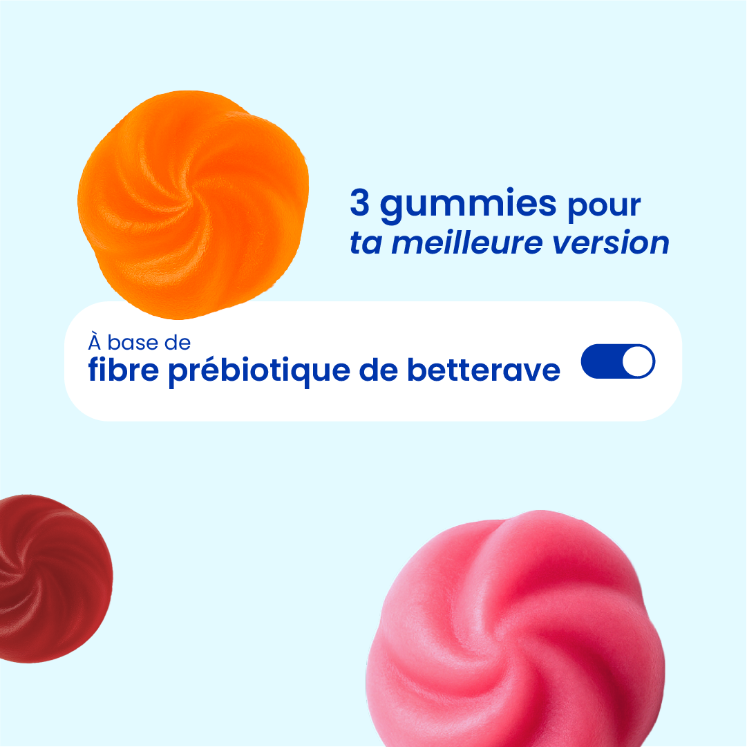 Gummies du pack performance et concentration en gros plan [fr]