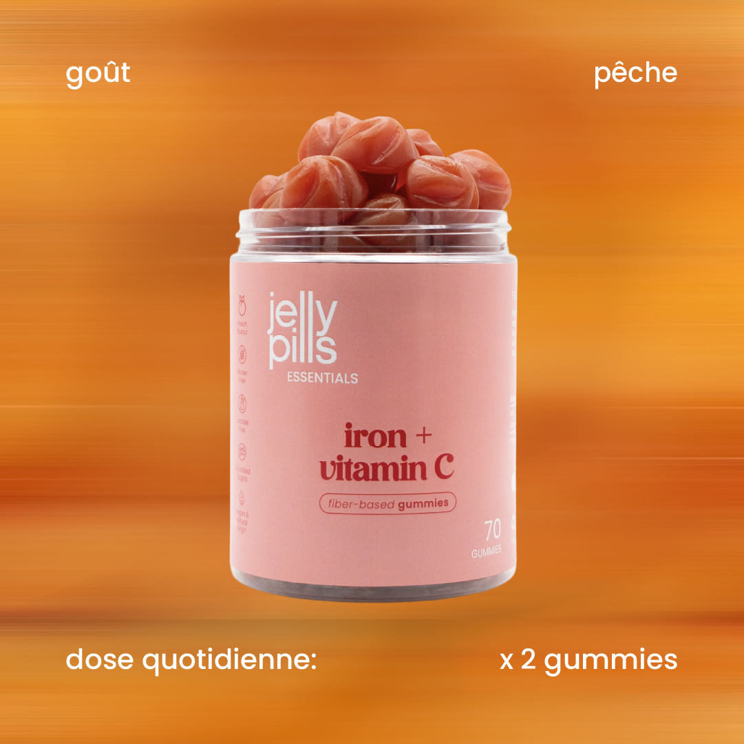 Saveur et dose quotidienne des gummies au fer [fr]