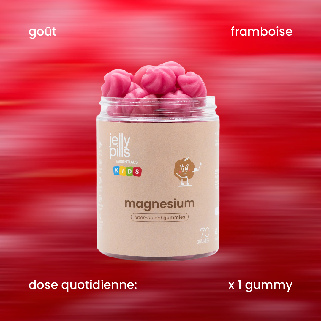 Saveur et dose quotidienne des gummies au magnésium pour enfants [fr]