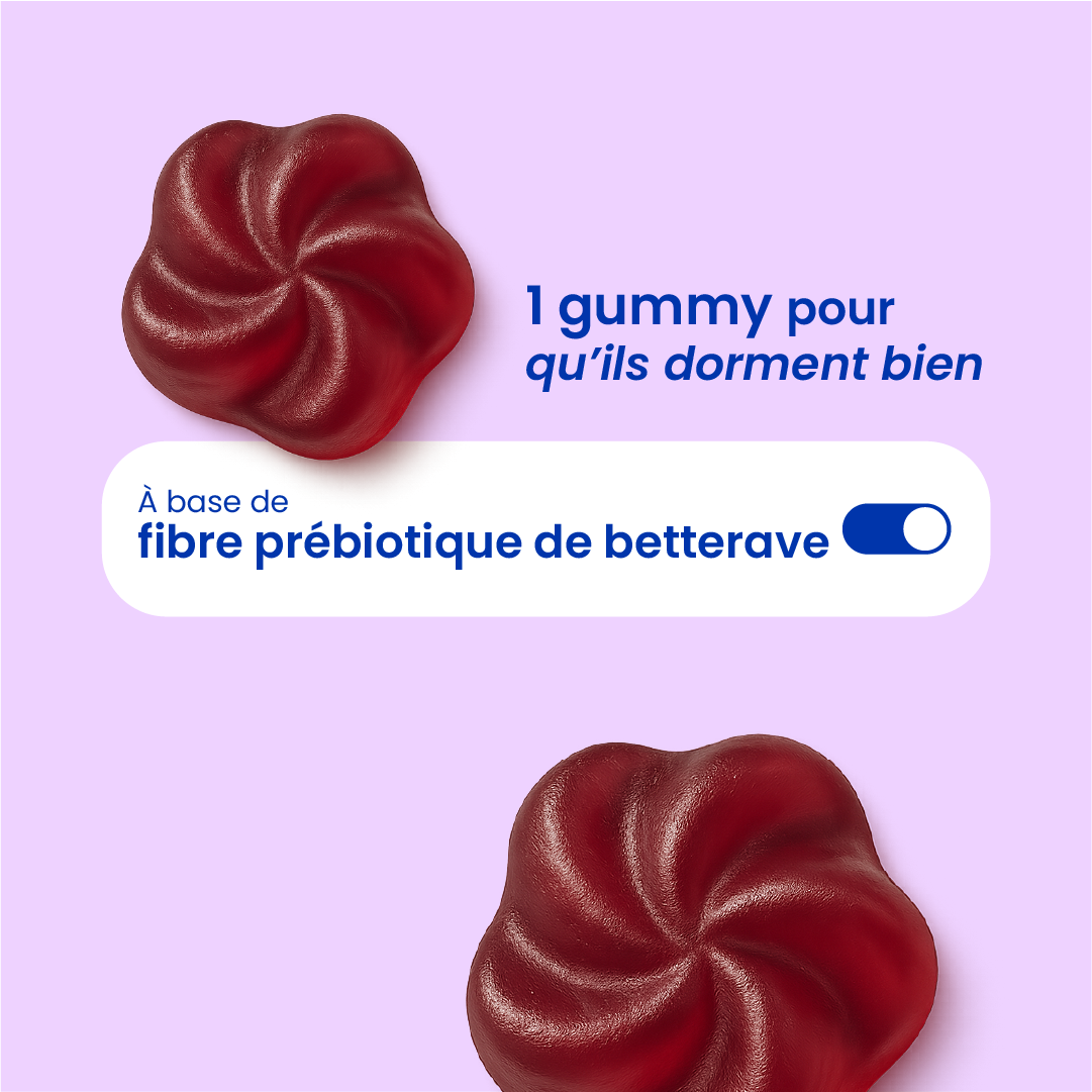 Gummies sommeil pour enfants en gros plan [fr]