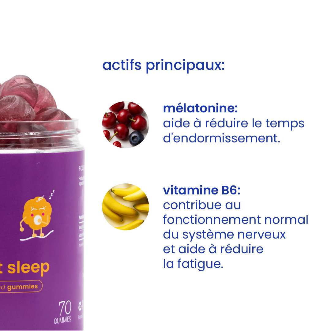 Principaux actifs des gummies sommeil pour enfants [fr]