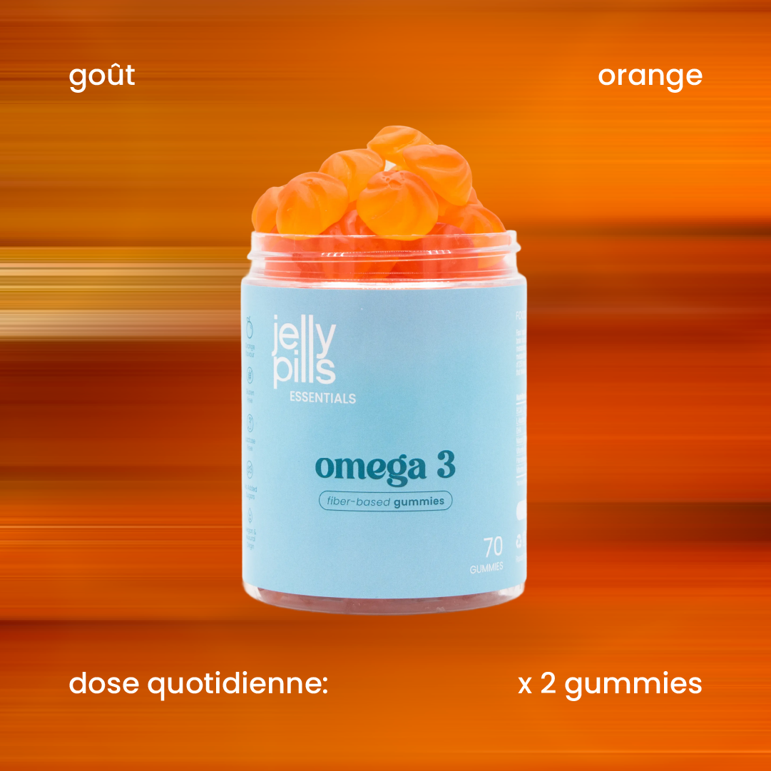 Saveur et dose quotidienne des gummies oméga 3 [fr]