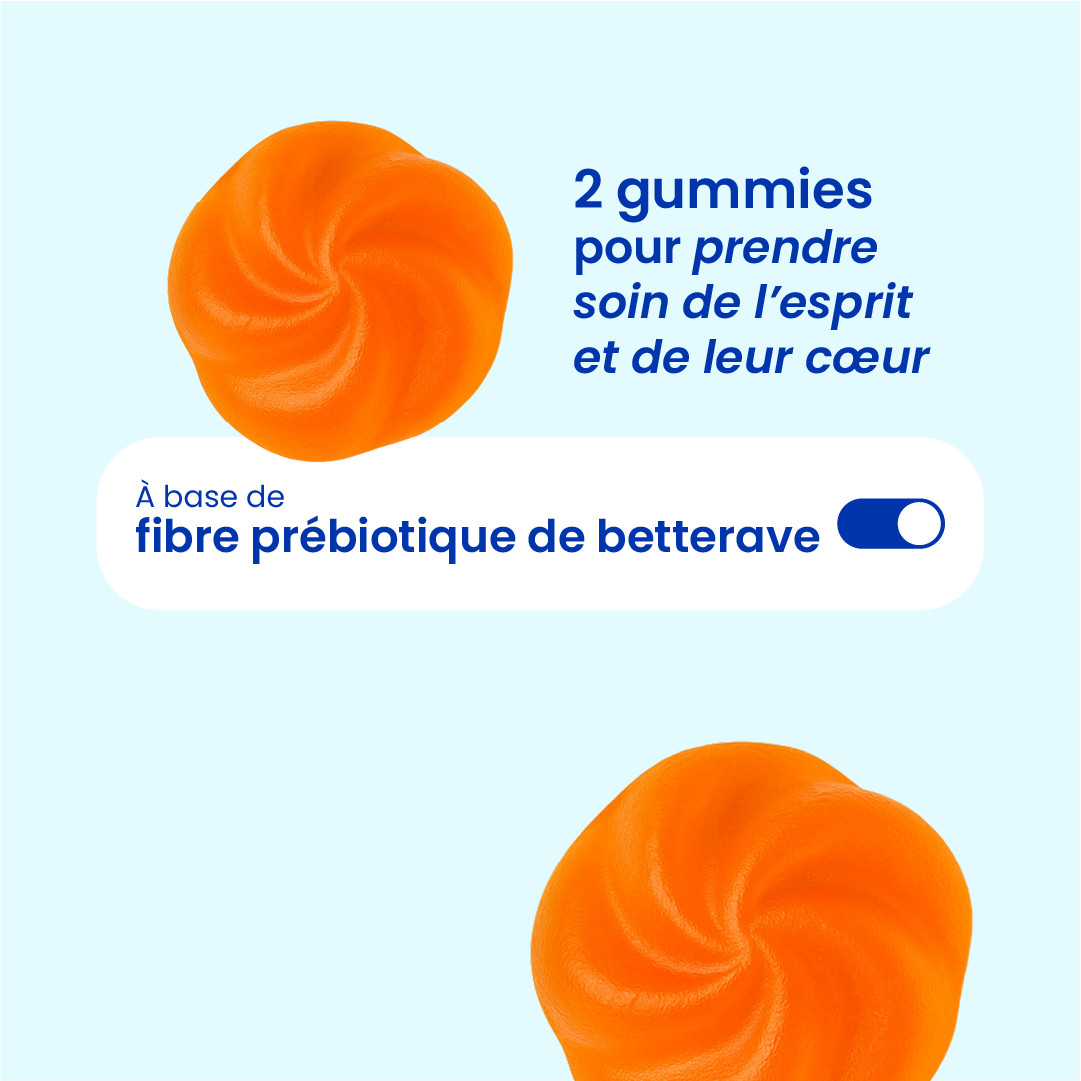 Gummies oméga 3 en gros plan [fr]