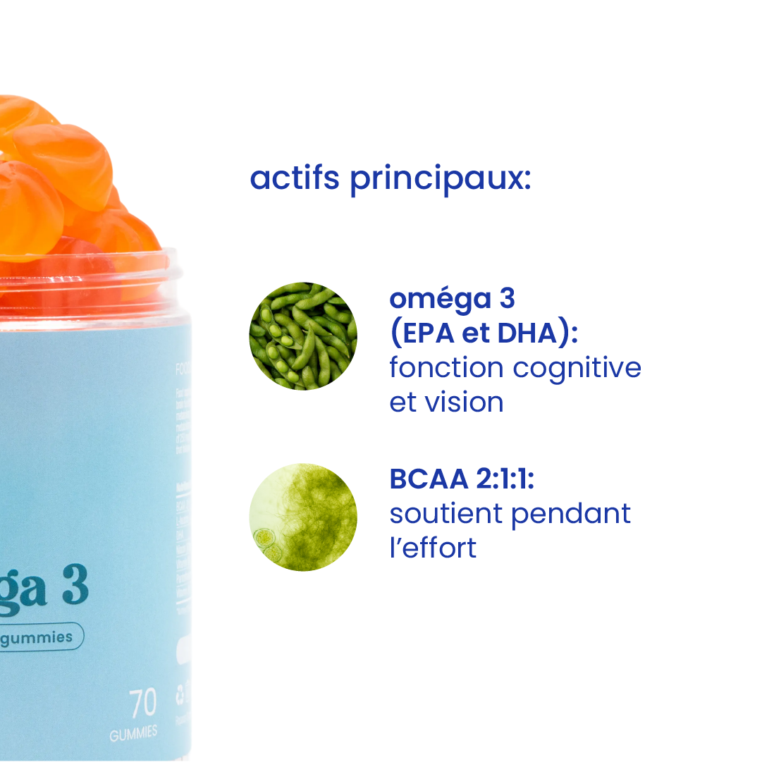 Principaux actifs des gummies oméga 3 [fr]