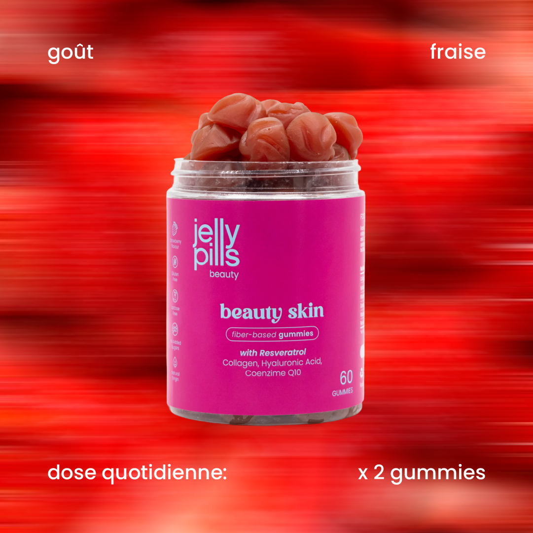 Saveur et dose quotidienne des gummies au collagène et resvératrol [fr]