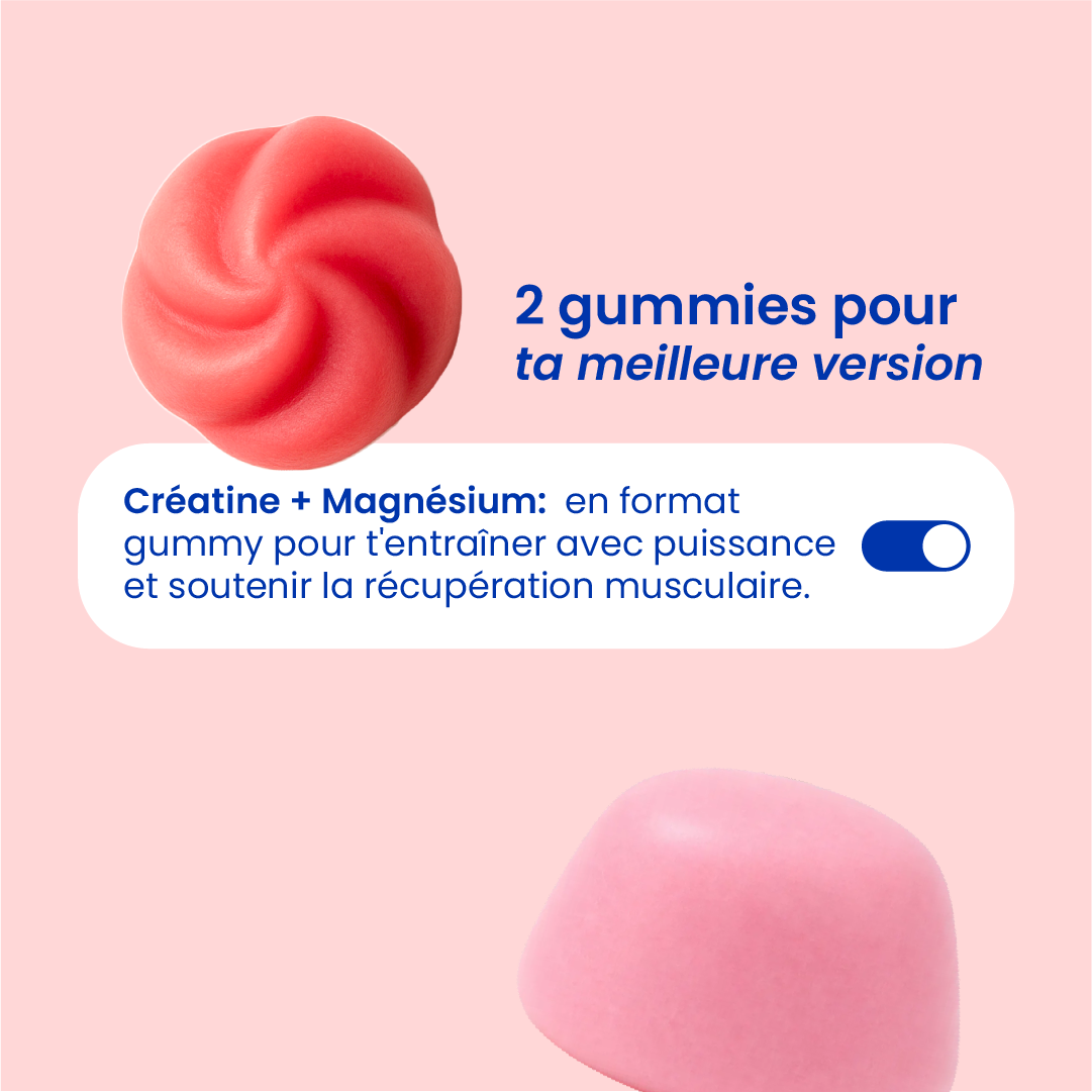 Gummies du pack force et récupération en gros plan [fr]