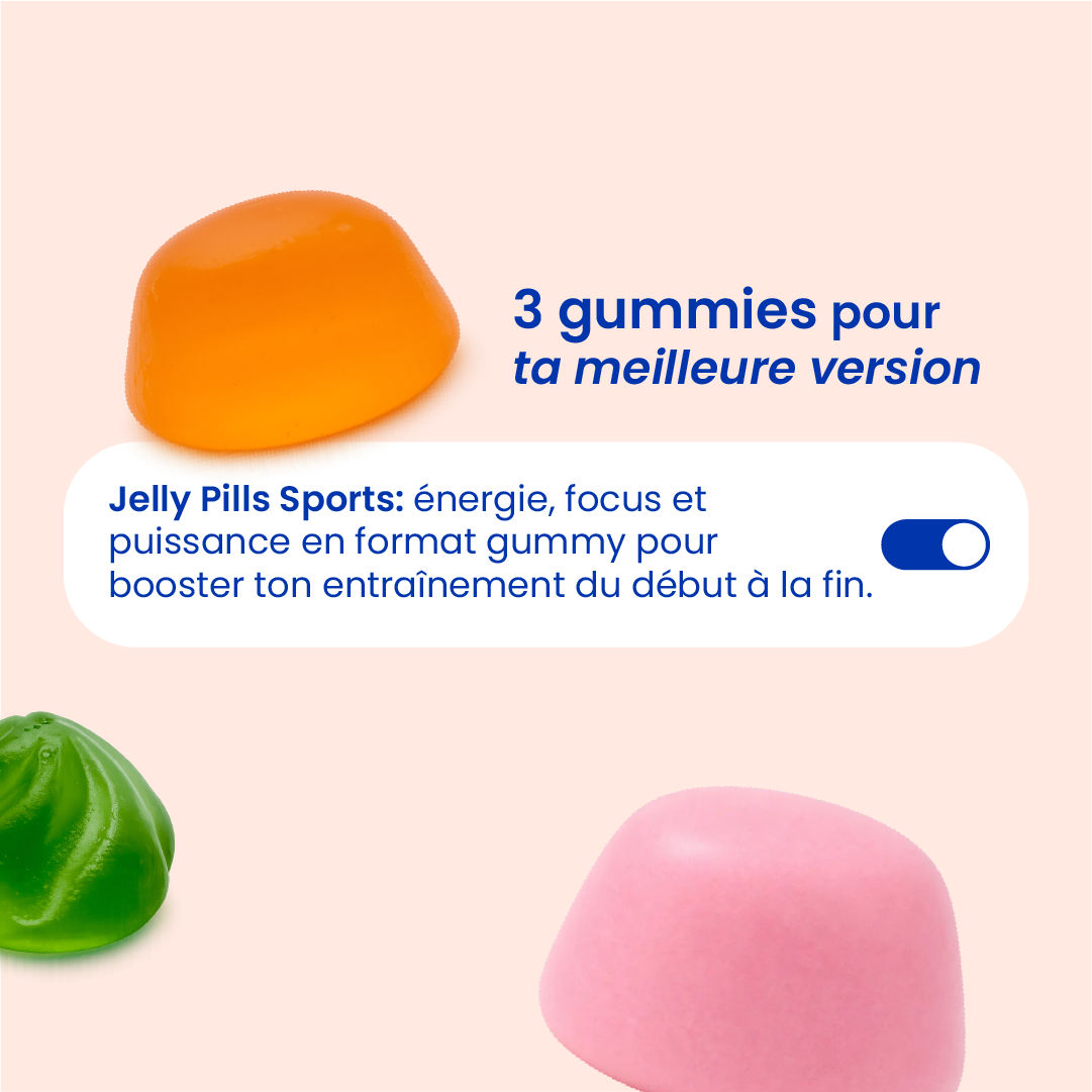 Gummies du pack sport complet en gros plan [fr]