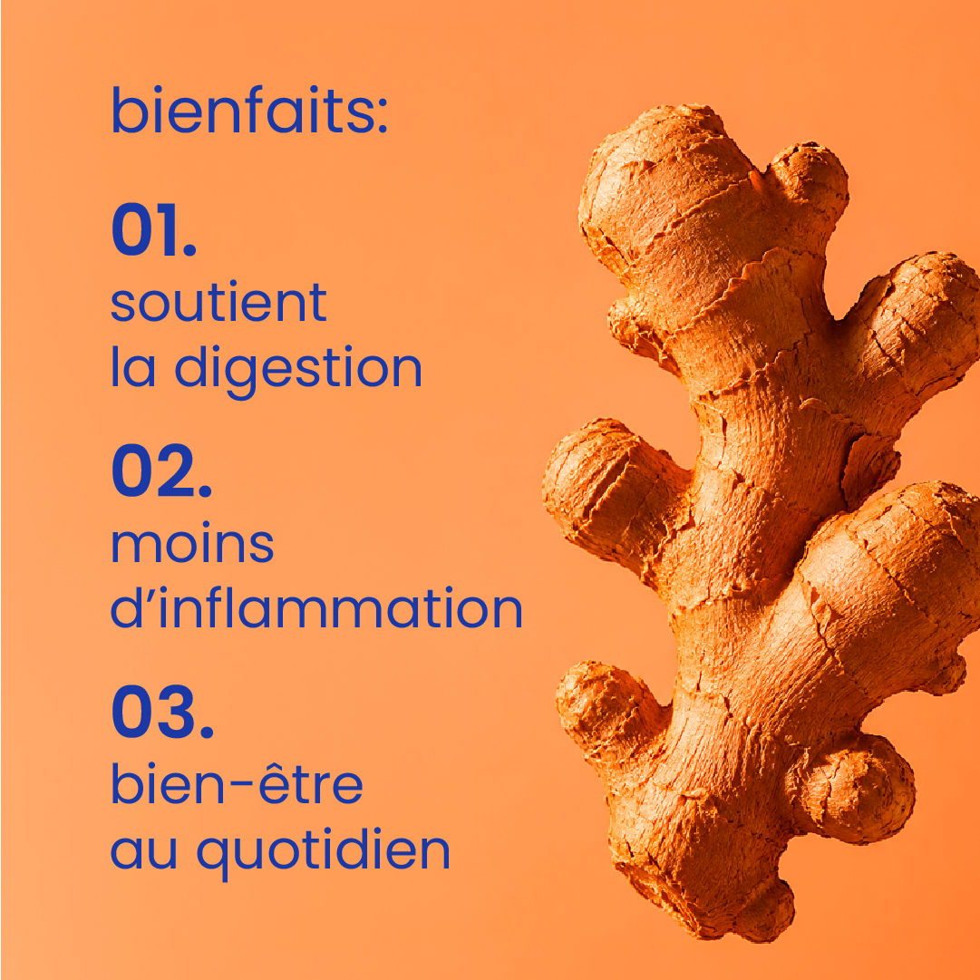 Bienfaits des gummies curcuma et gingembre [fr]