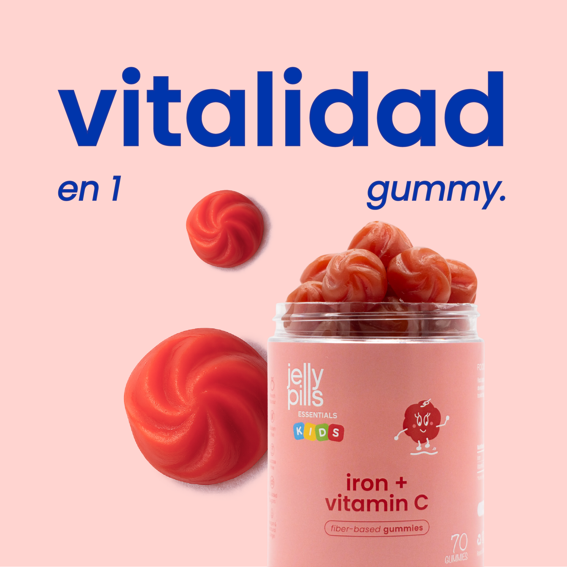 beneficio único gominolas de hierro para niños