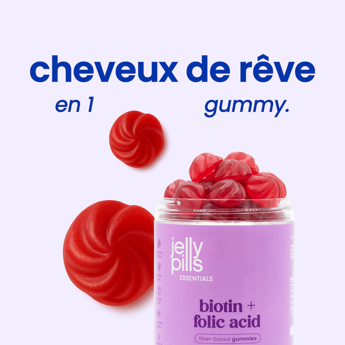 Gummies biotine et acide folique [fr]
