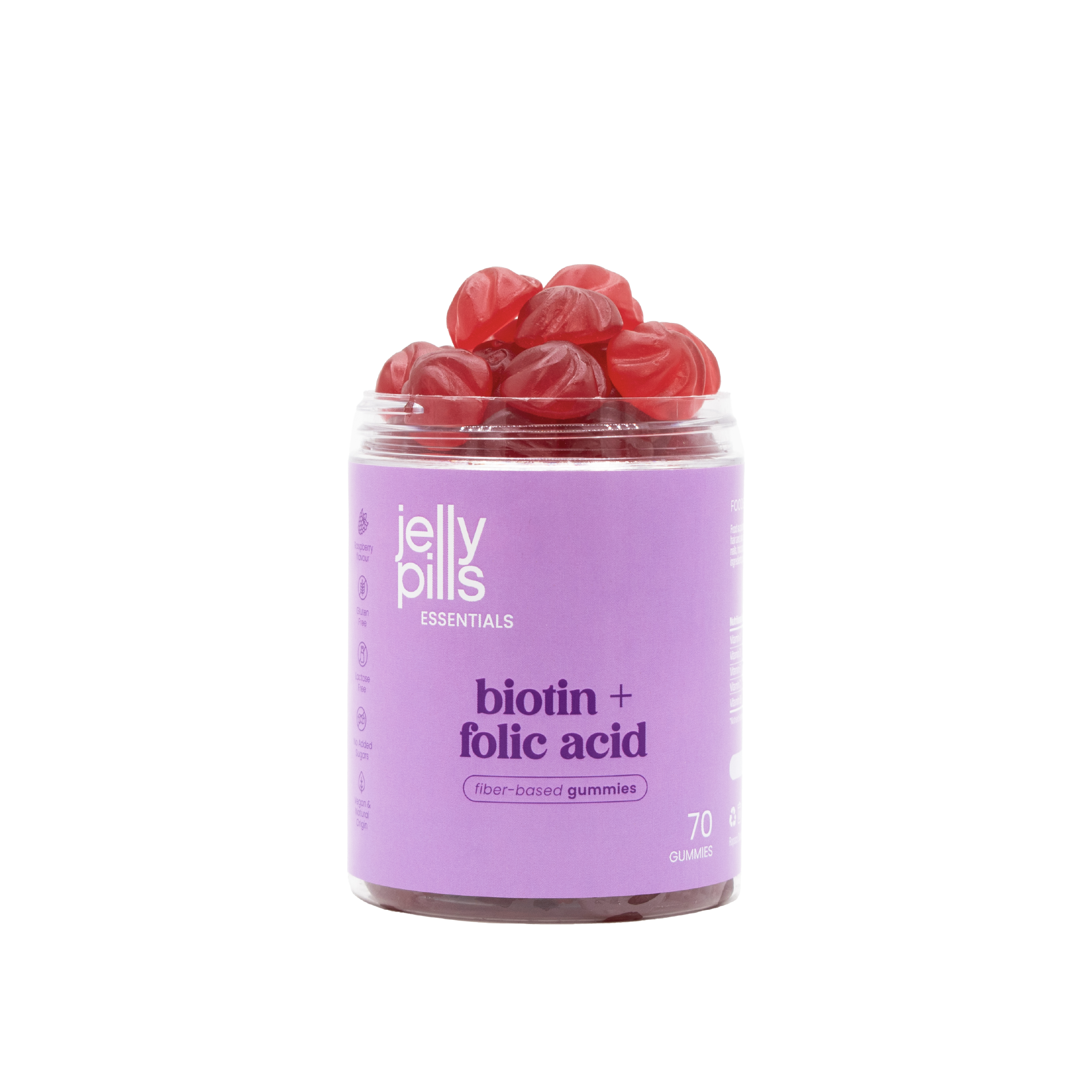 gominolas de biotina y ácido fólico