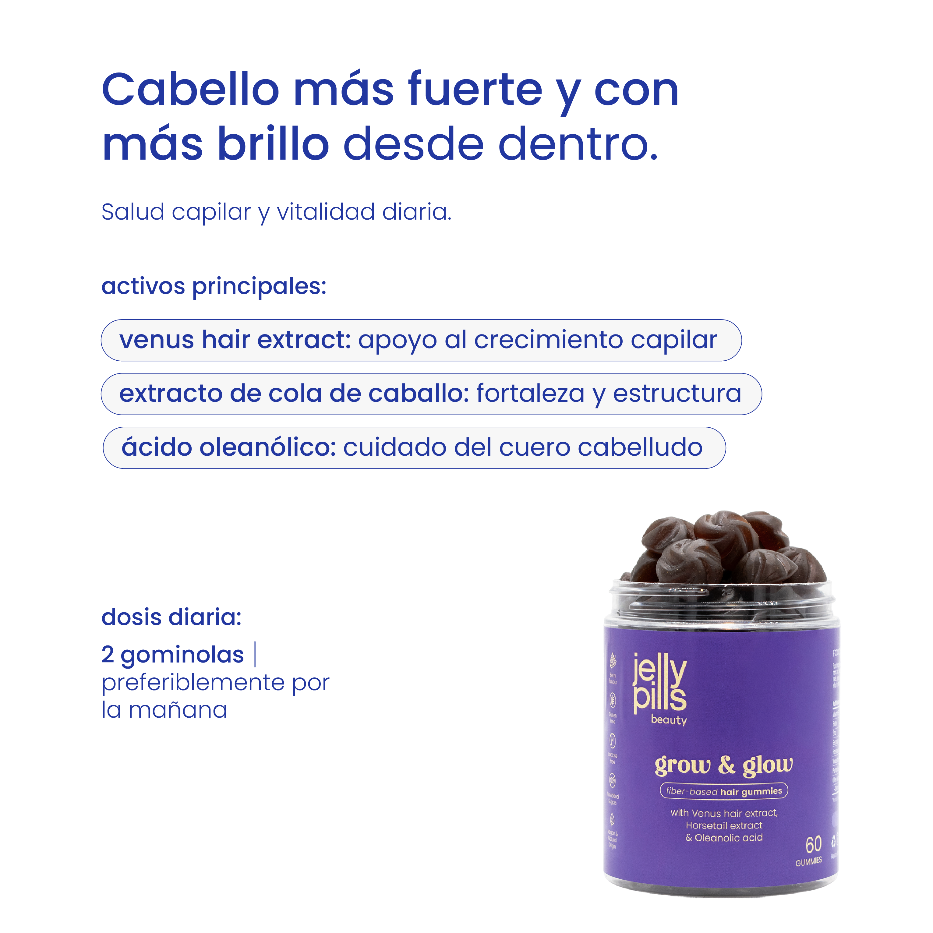 gominolas anticaída para la densidad capilar