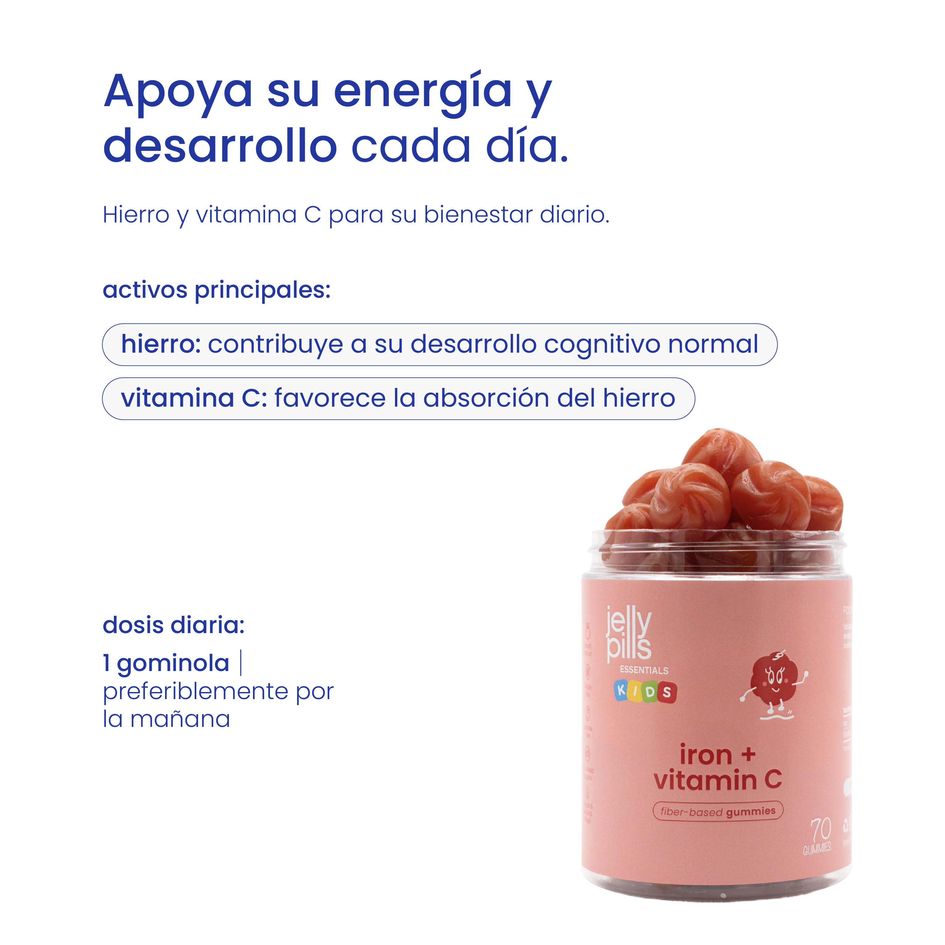 gominolas con hierro para niños