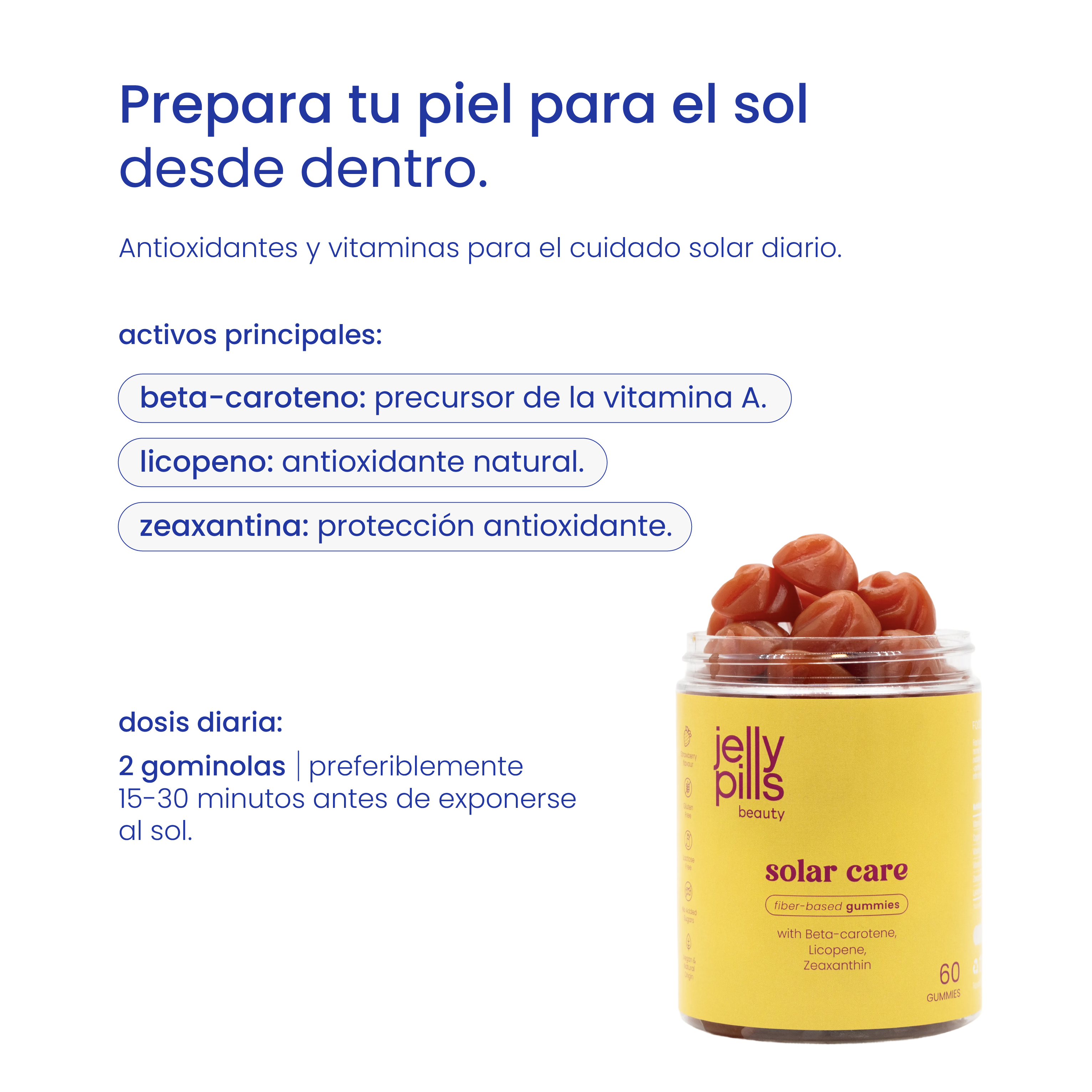 gominolas para el bronceado