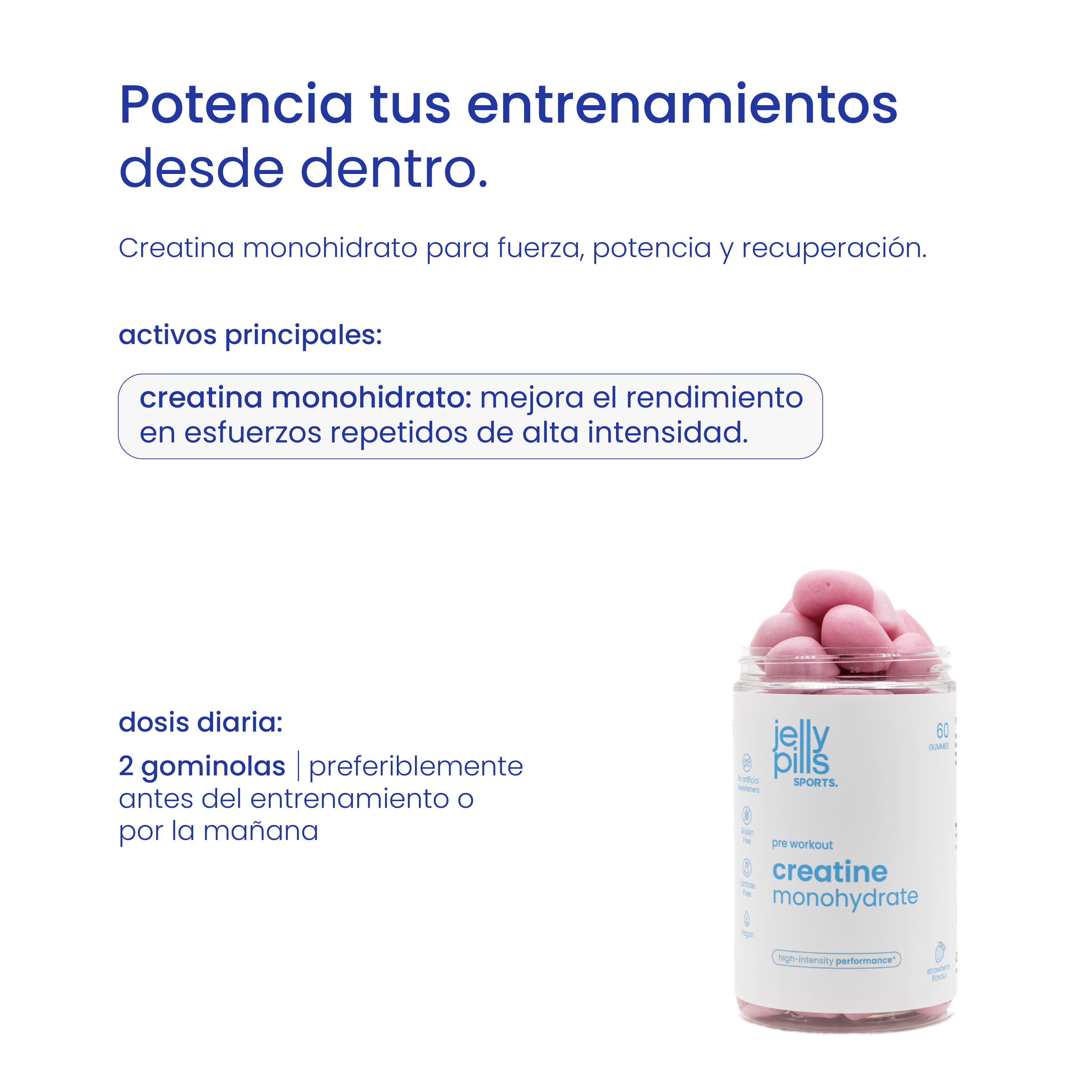 gominolas de creatina monohidratada