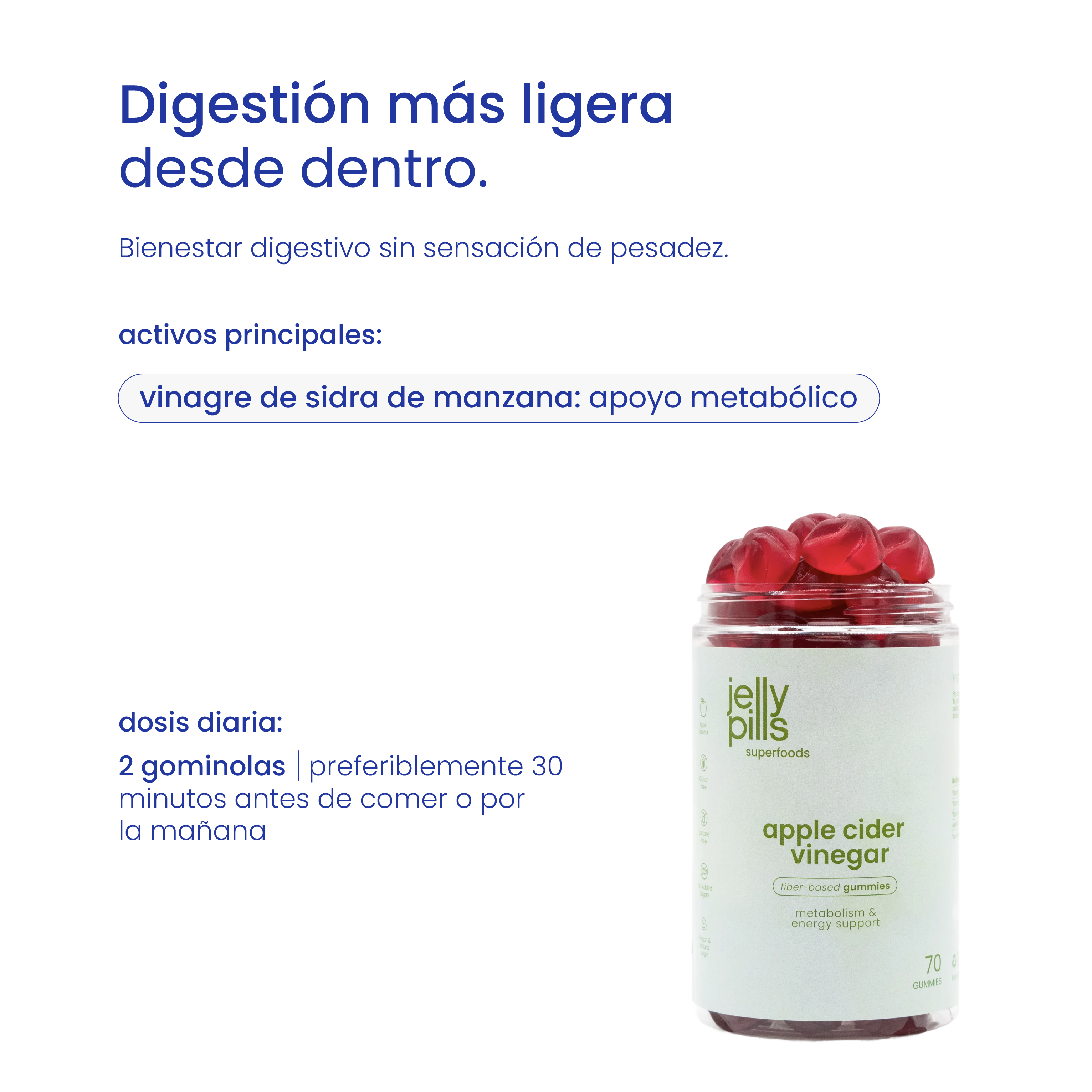 gominolas de vinagre de sidra de manzana