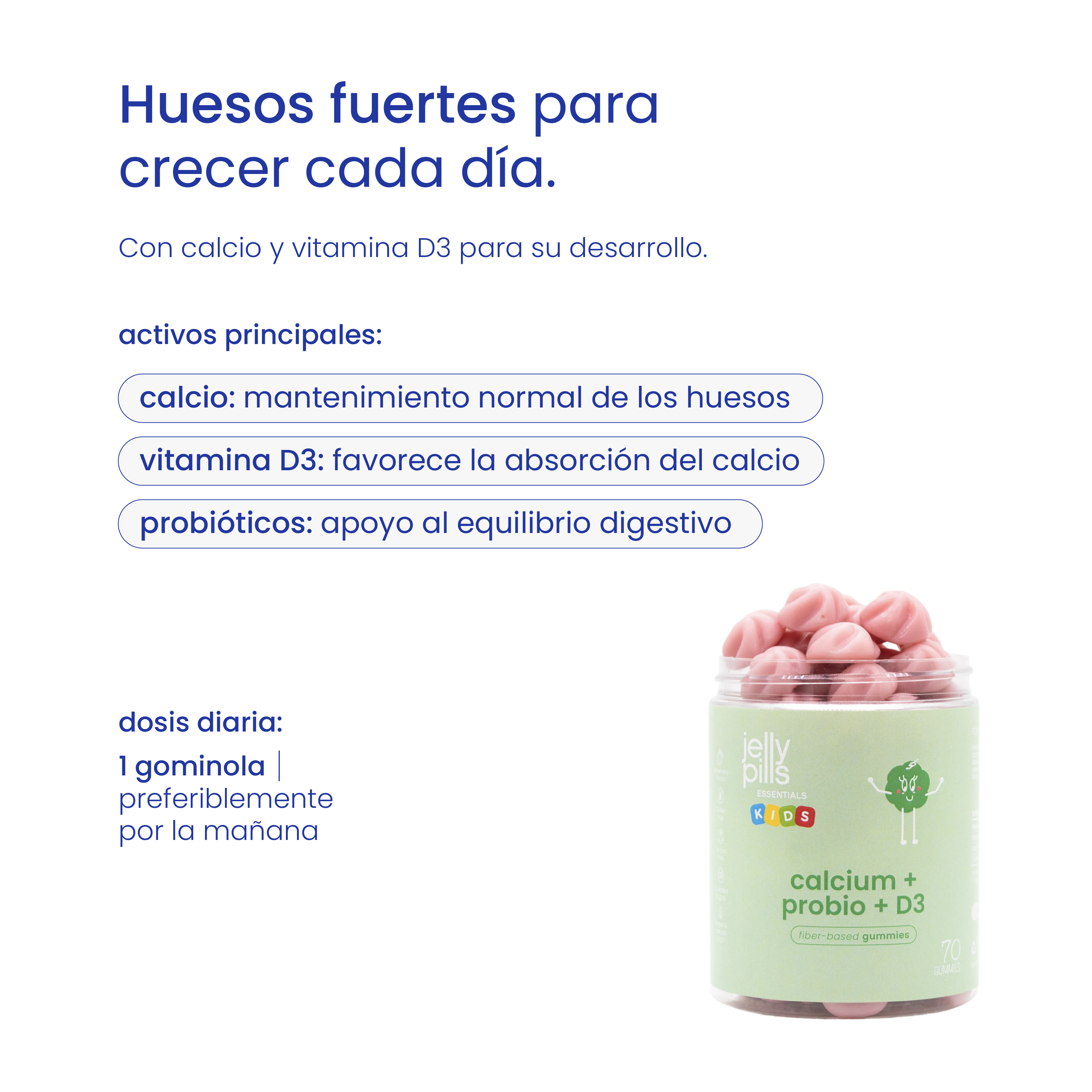 gominolas para huesos y dientes fuertes